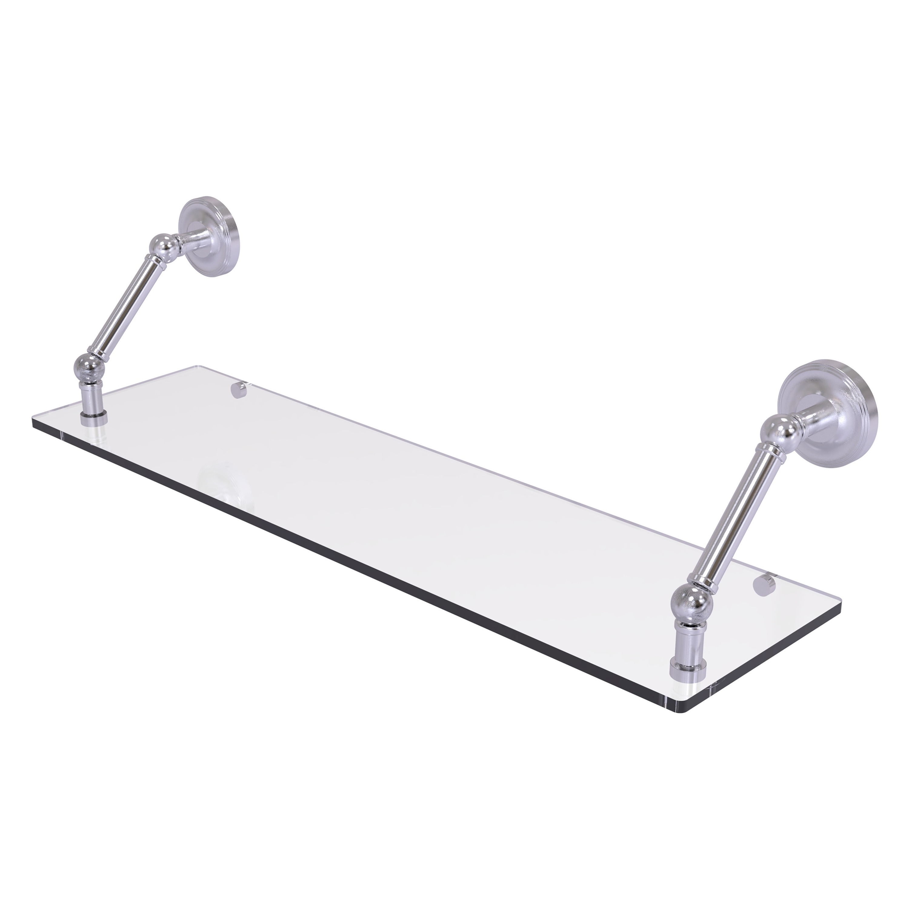 Allied Brass PR-1-30-SCH Prestige Regal Satin Chrome Wall mount Bathroom Shelf ( 30-in x 8-in x 8-in )