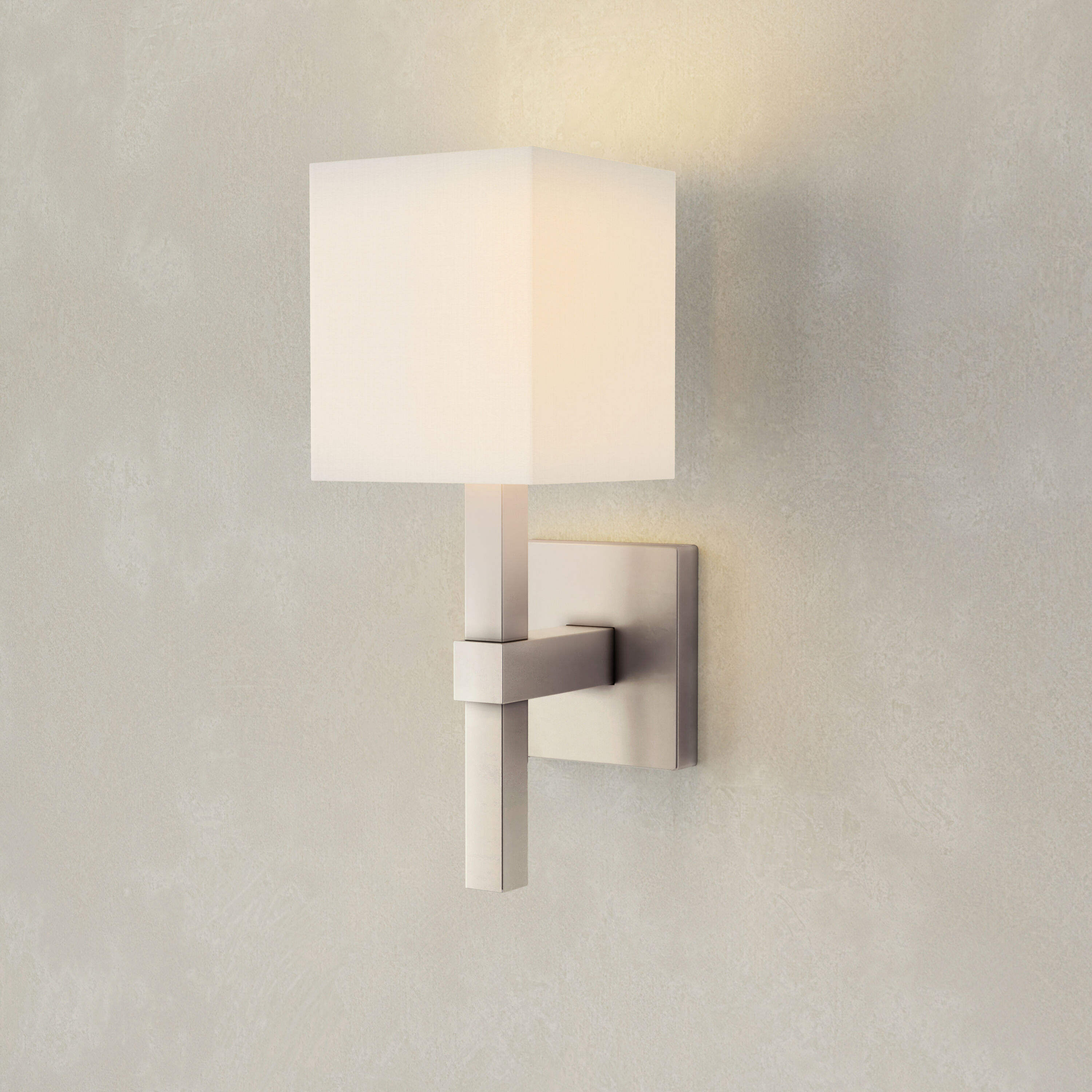 Progress Lighting P710016-009 Metro 5.5-in W 1 -Light Brushed Nickel Transitional Wall Sconce