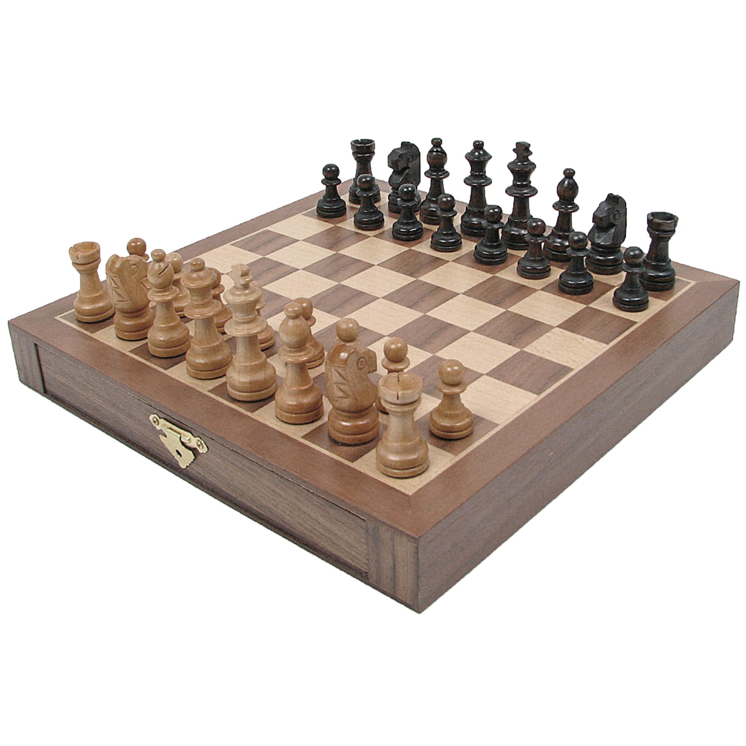 The Exquisite Carved Brass Metal Chess Set, Solid Metal Combo Chess Pieces  & Me