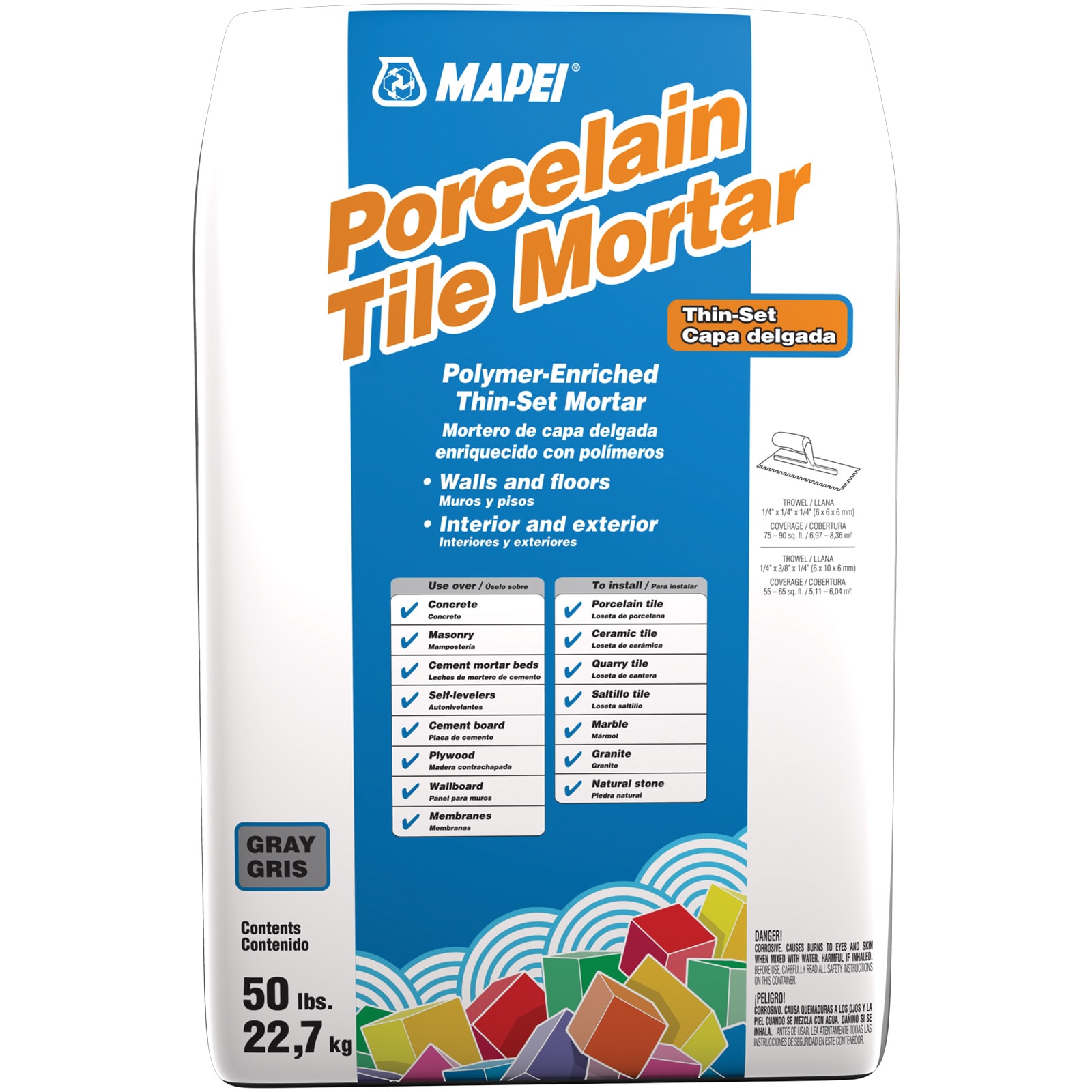 MAPEI 2906836 Porcelain Gray Thinset Tile Mortar ( 50 Pound(s) )