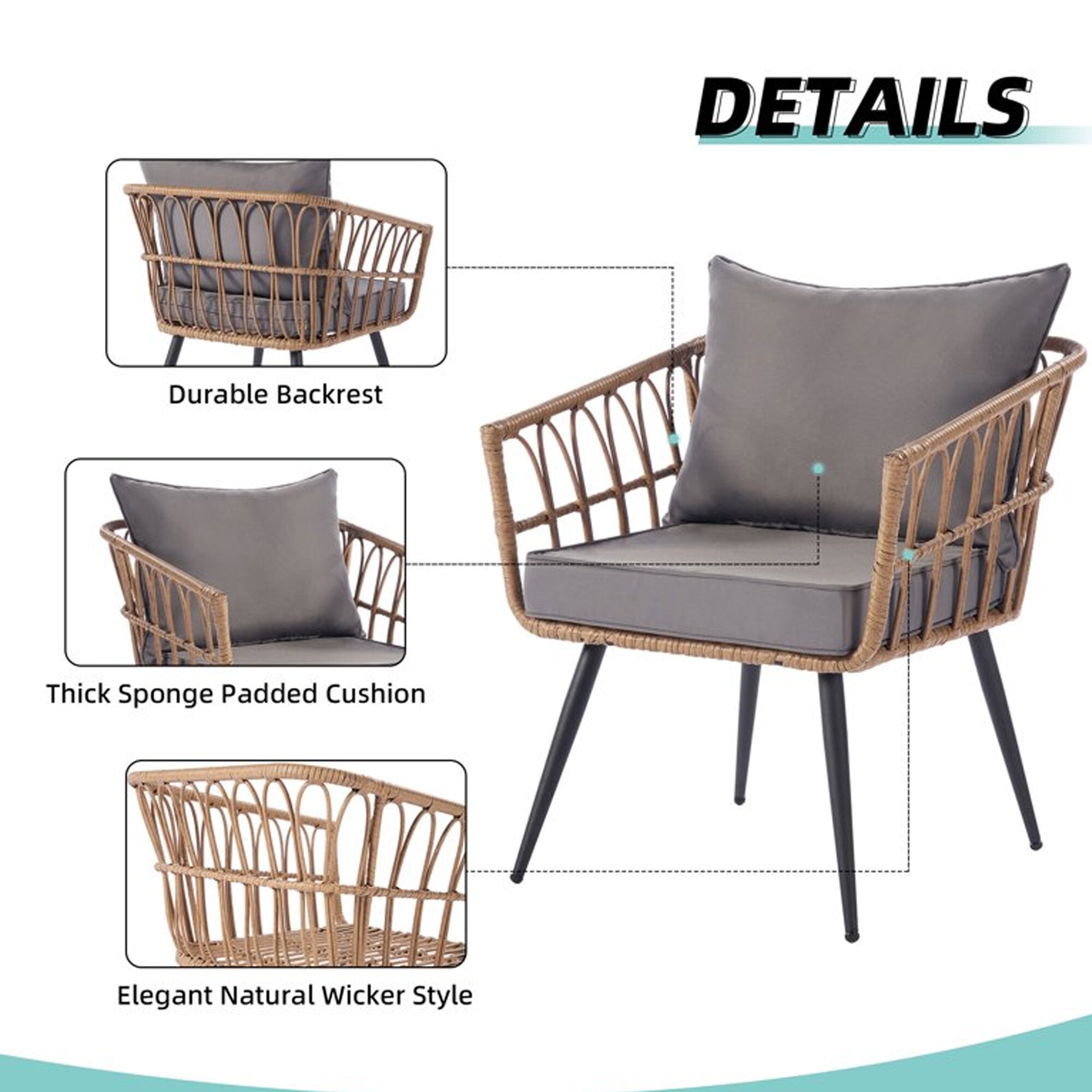 Gaierptone CRXTIL3K1LS Patio-Conversation-Sets - View #10