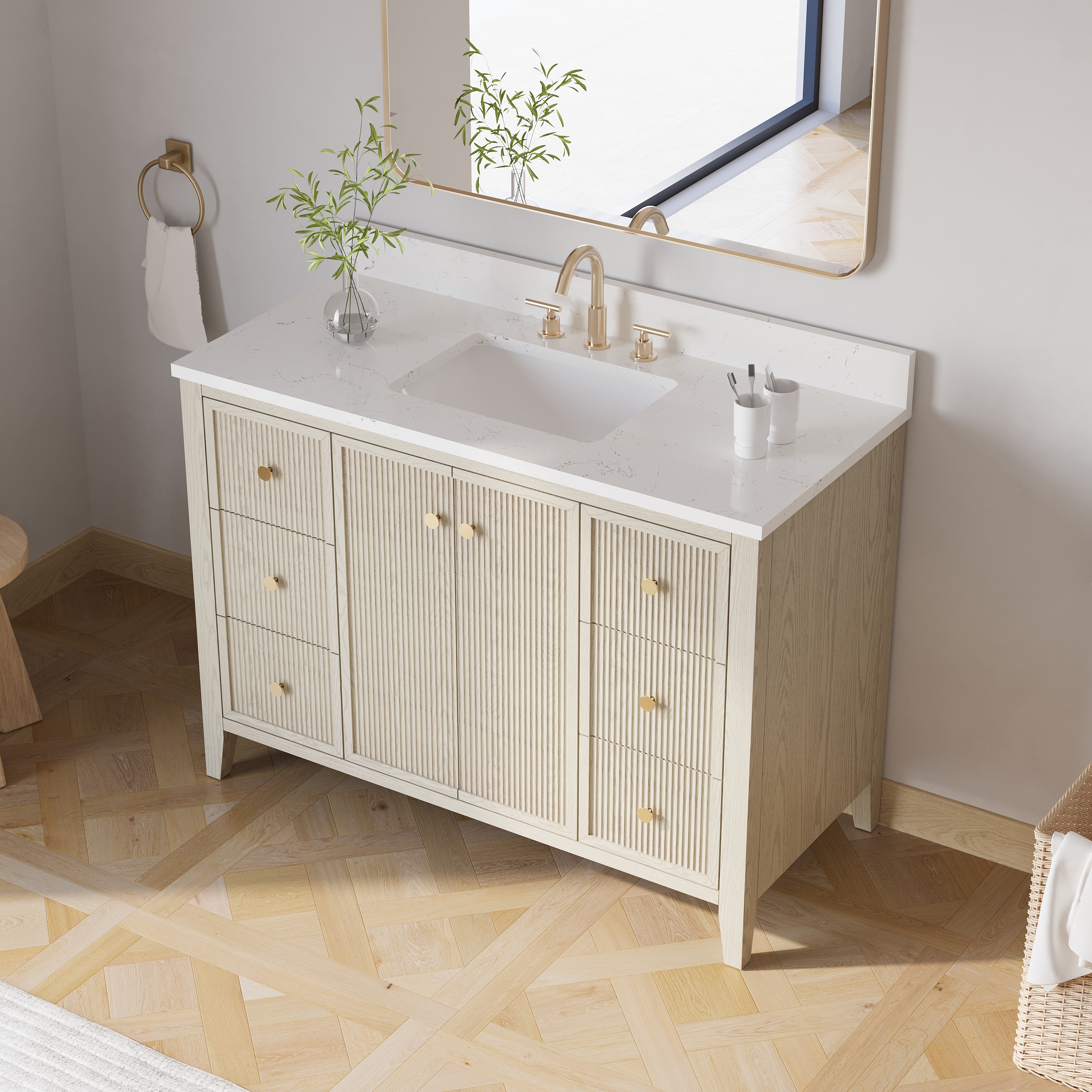 WELLFOR MELODY48QZ-NB Bath-Vanity-Combo - View #13