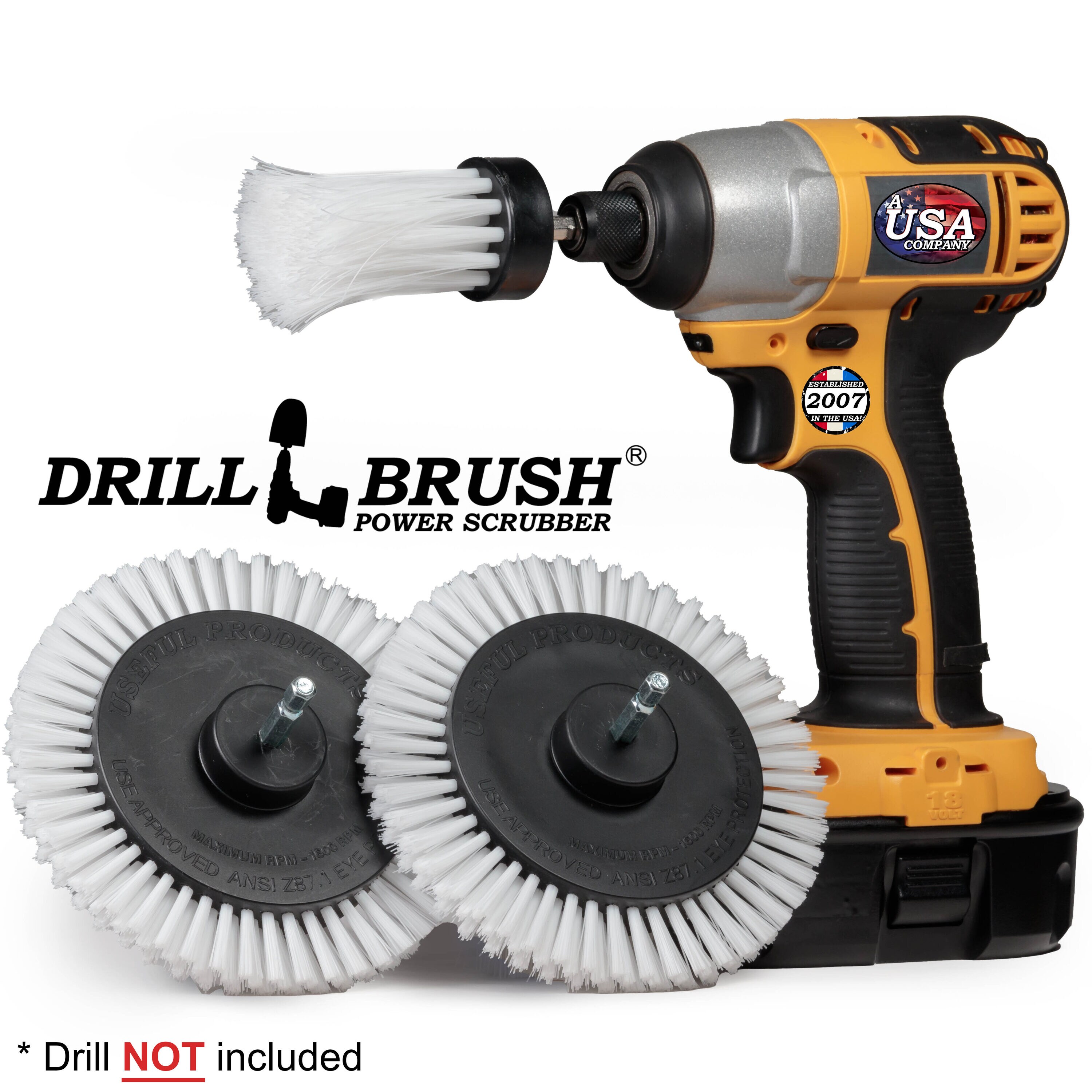 Drillbrush W-EES-1L-QC-DB Automotive-Cleaning-Brushes - View #4