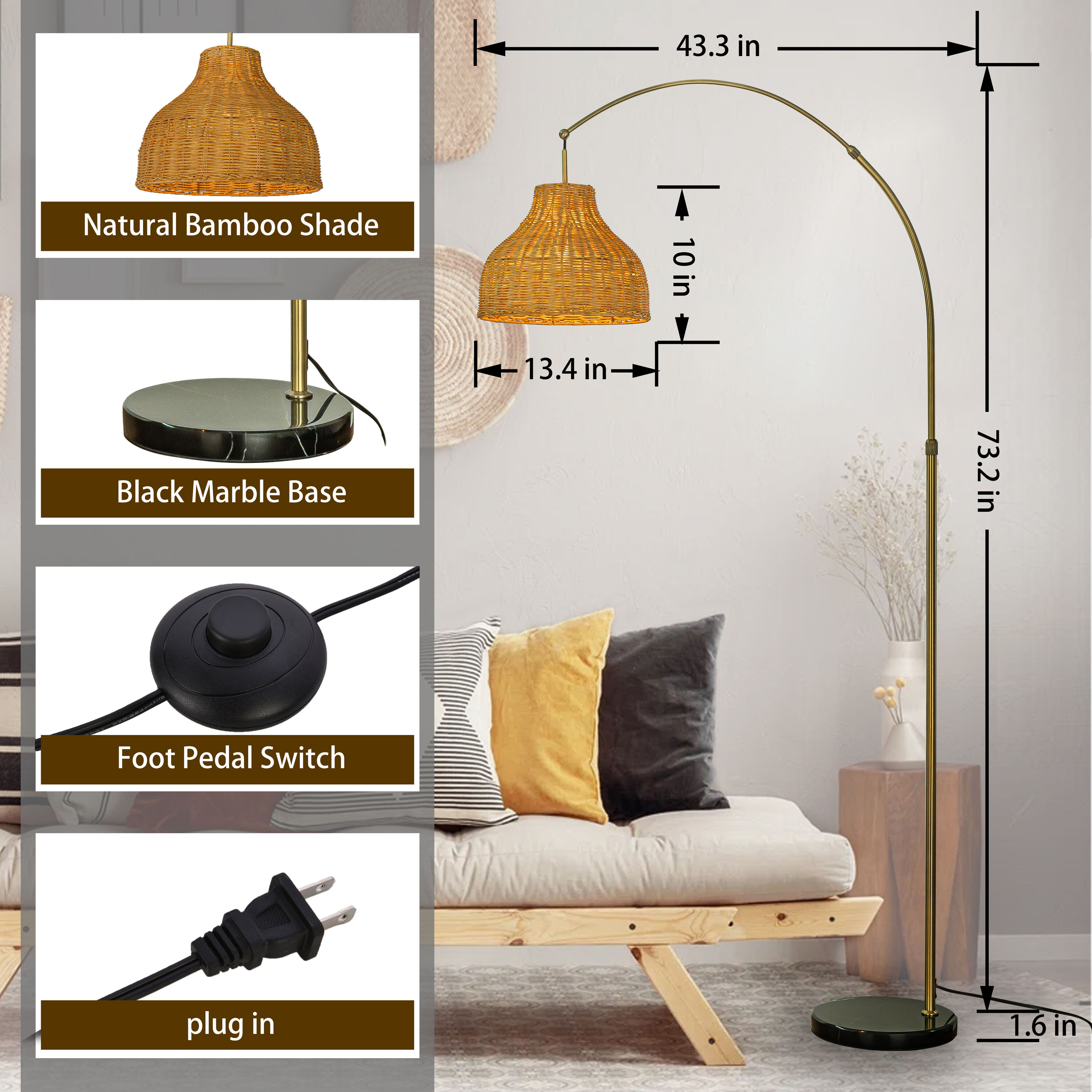 AloaDecor Lighting L7127F34BZ01A floorlamps - View #3