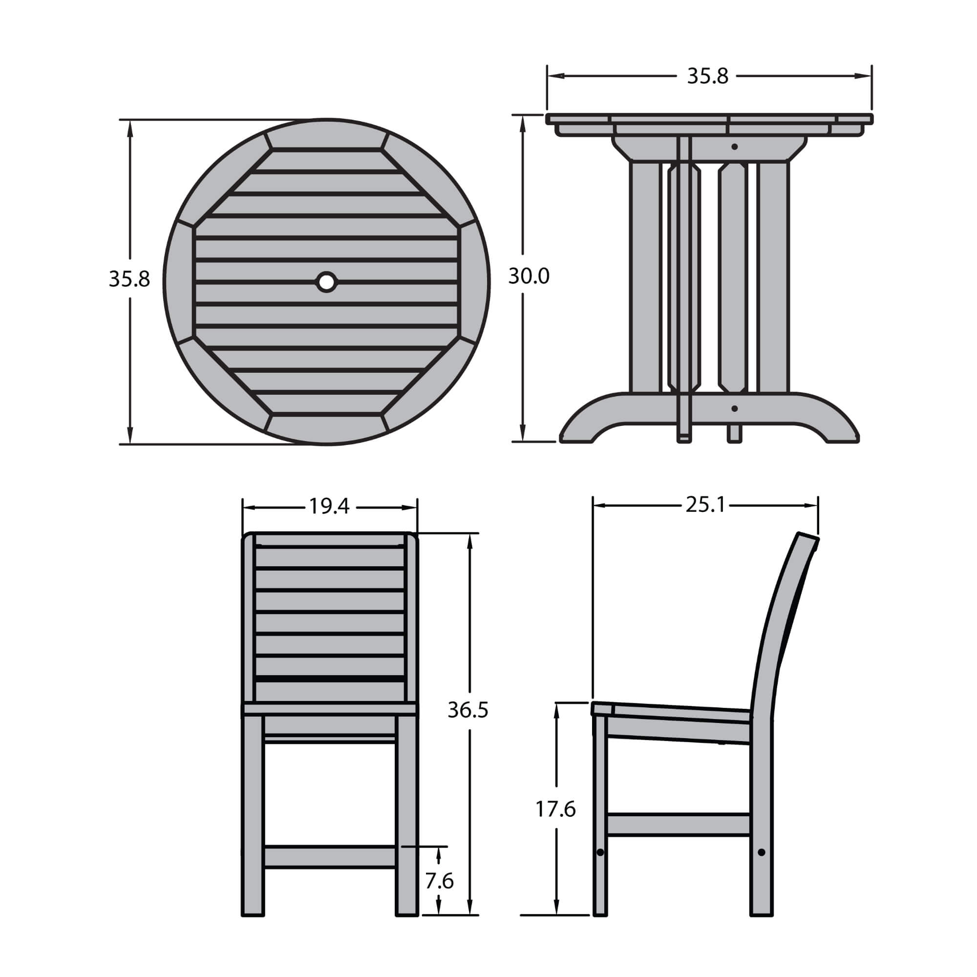 highwood AD-DNW36-WBR Patio-Dining-Sets - View #5