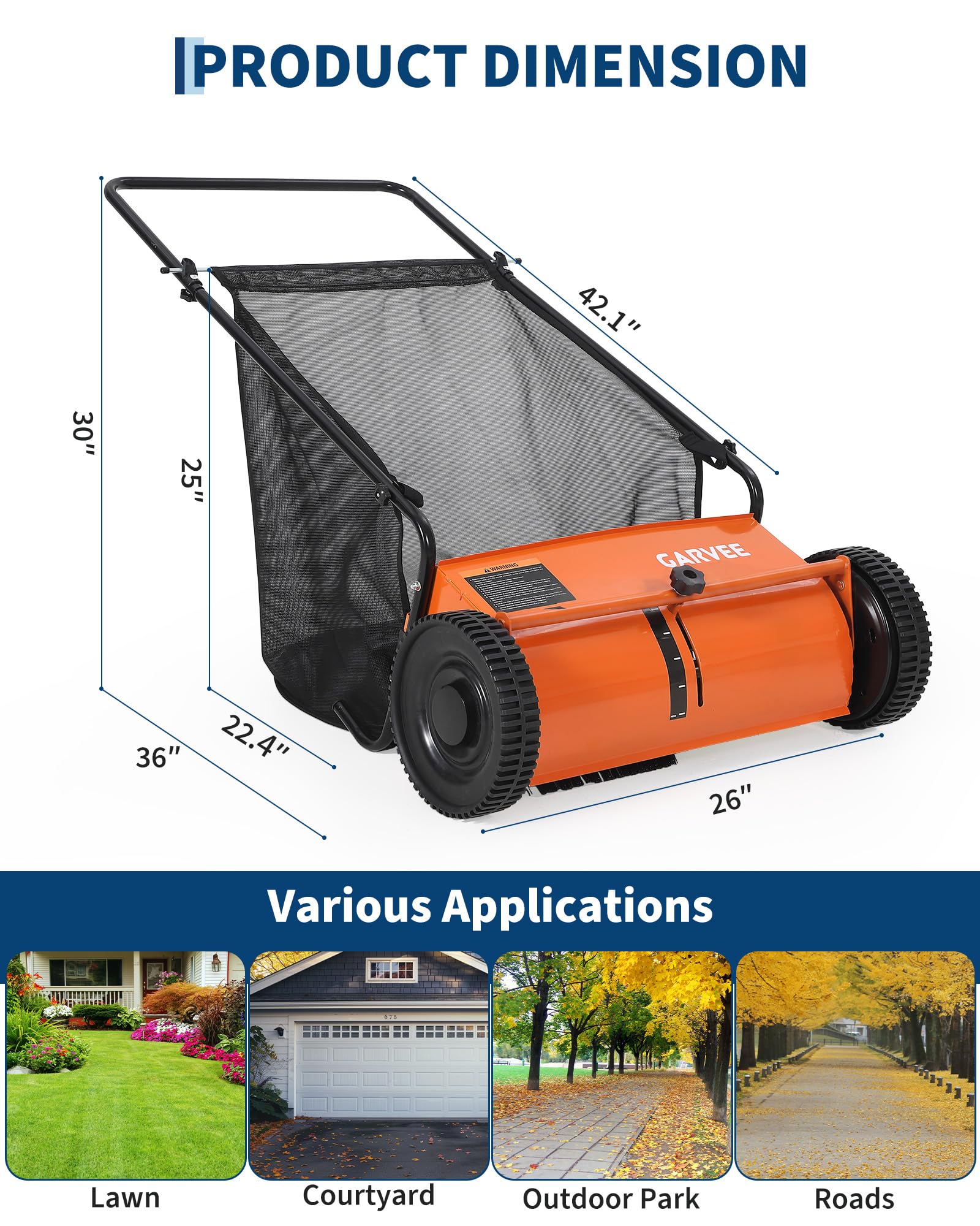 Garvee LYUTRPPG-364QQ6EM lawnsweeper - View #5