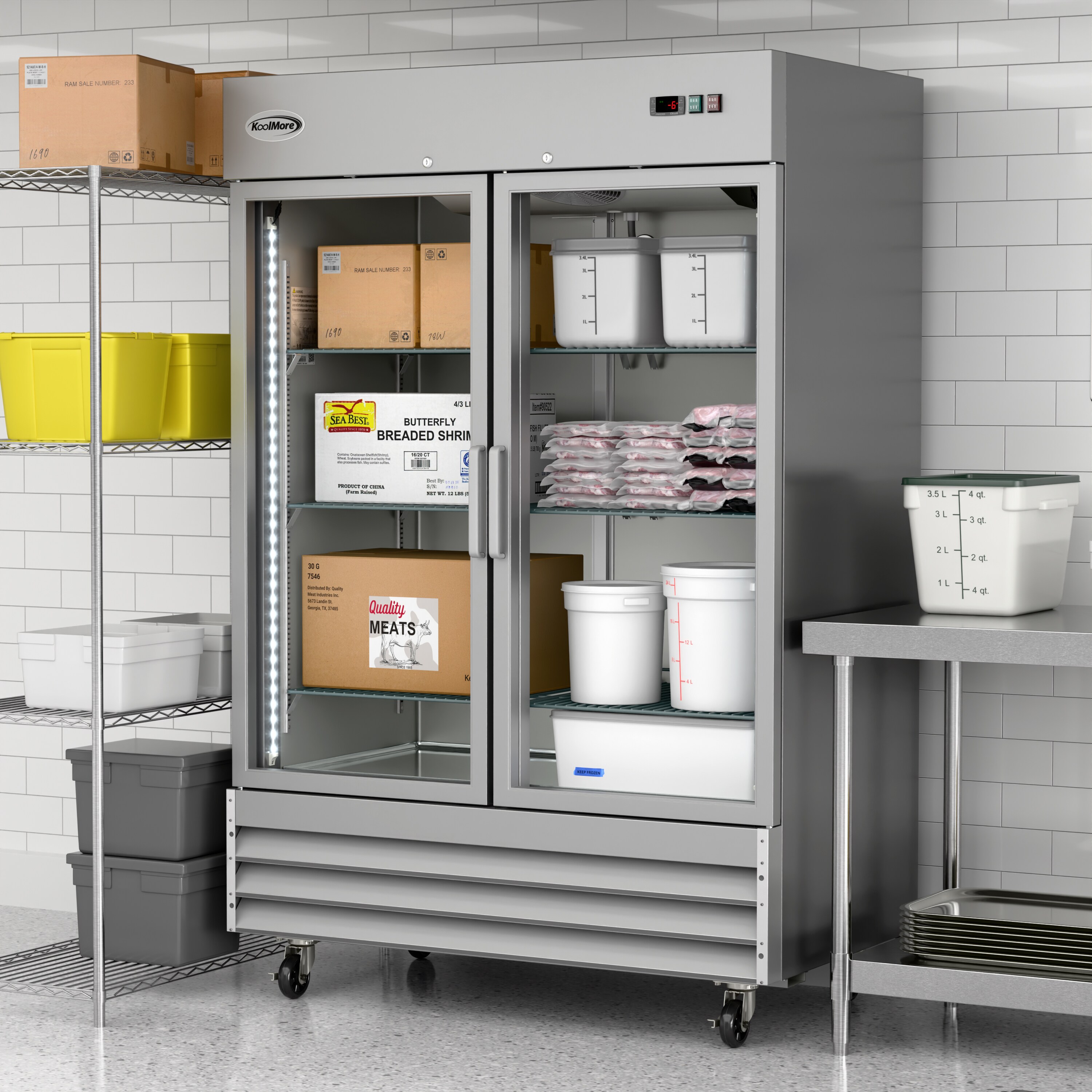 KoolMore LOW-RIF-2D-GD Commercial-Freezers - View #3