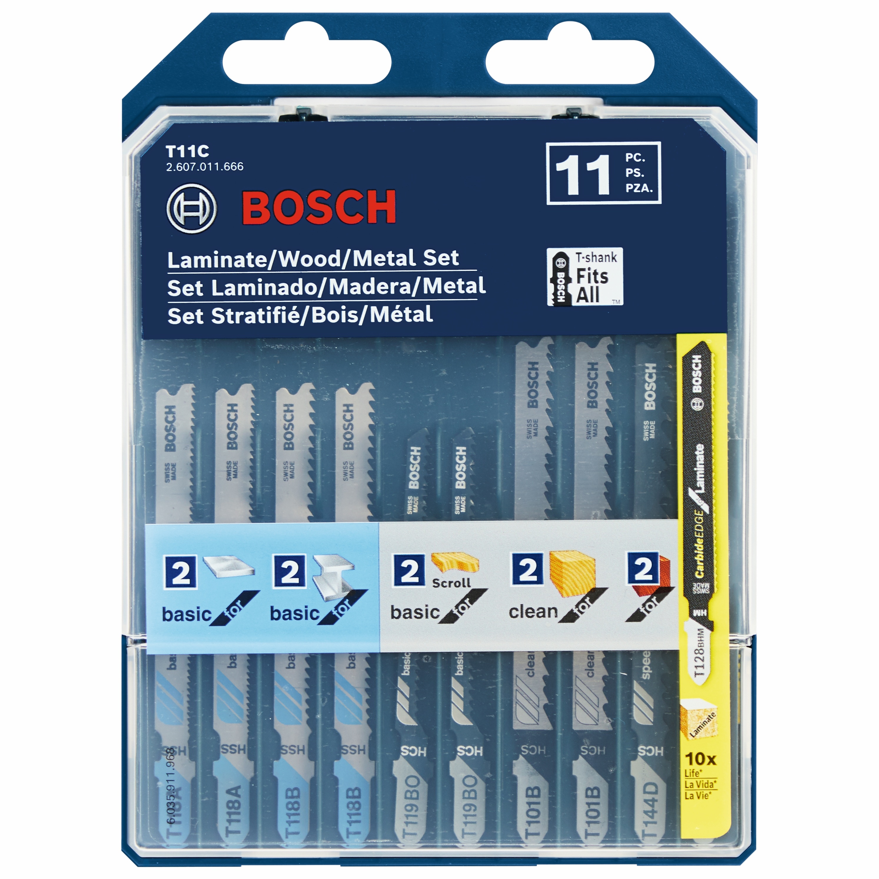 Bosch Set T-shank Blade Set (11-Pack) T11C at Lowes.com