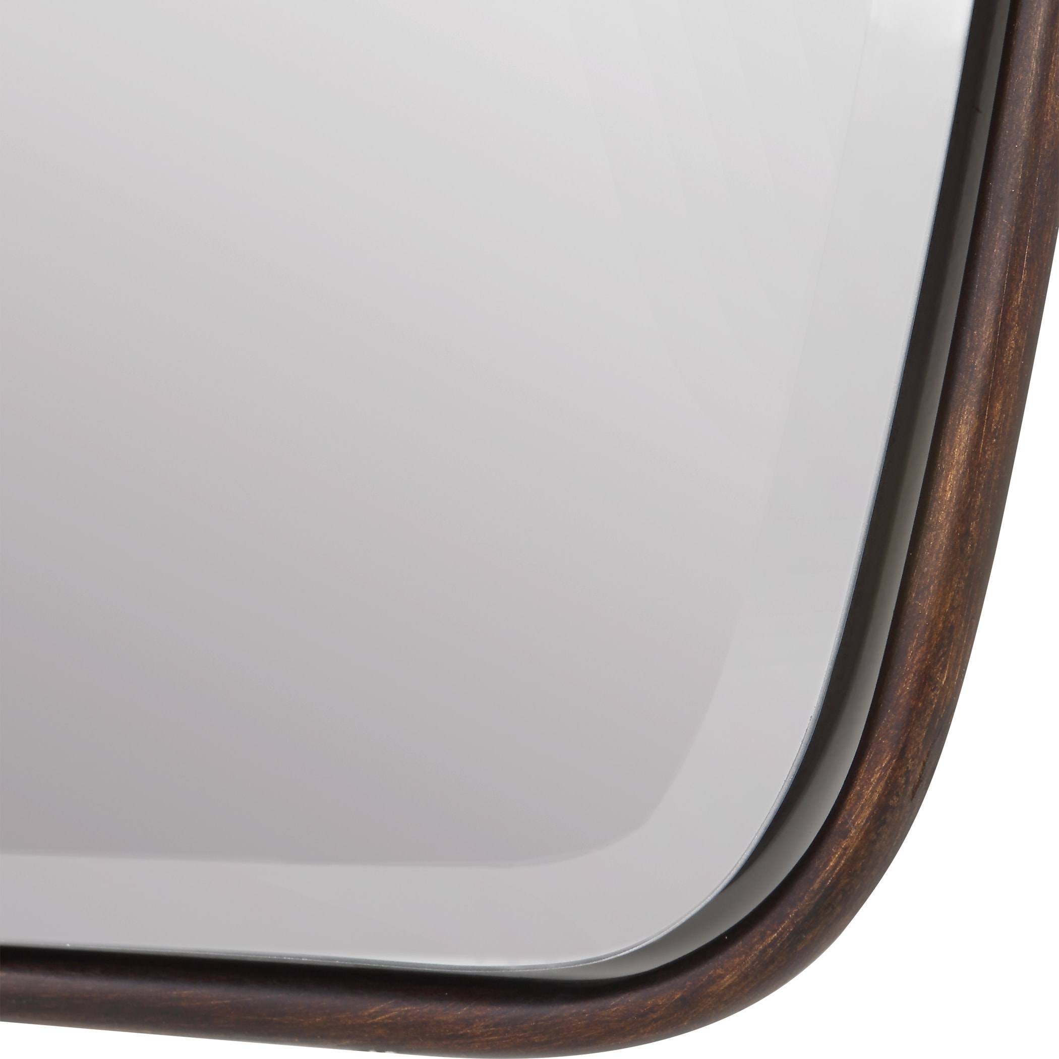 Dark Bronze Rectangular Beveled Wall Mirror
