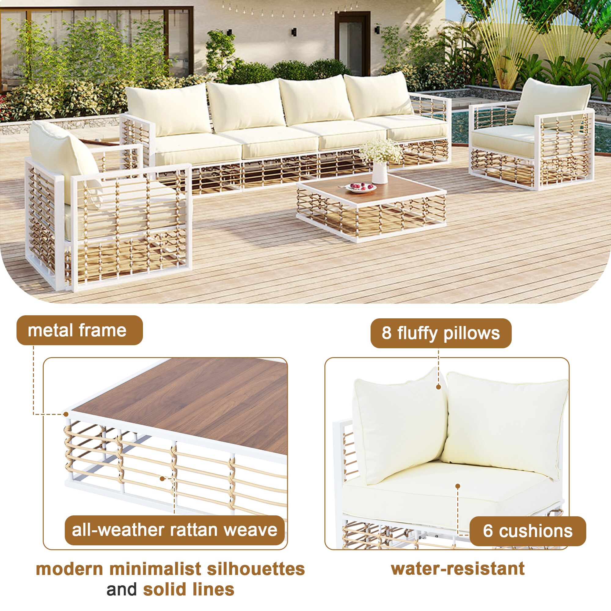 Direct Wicker DWS-SP100026AAK Patio-Conversation-Sets - View #7