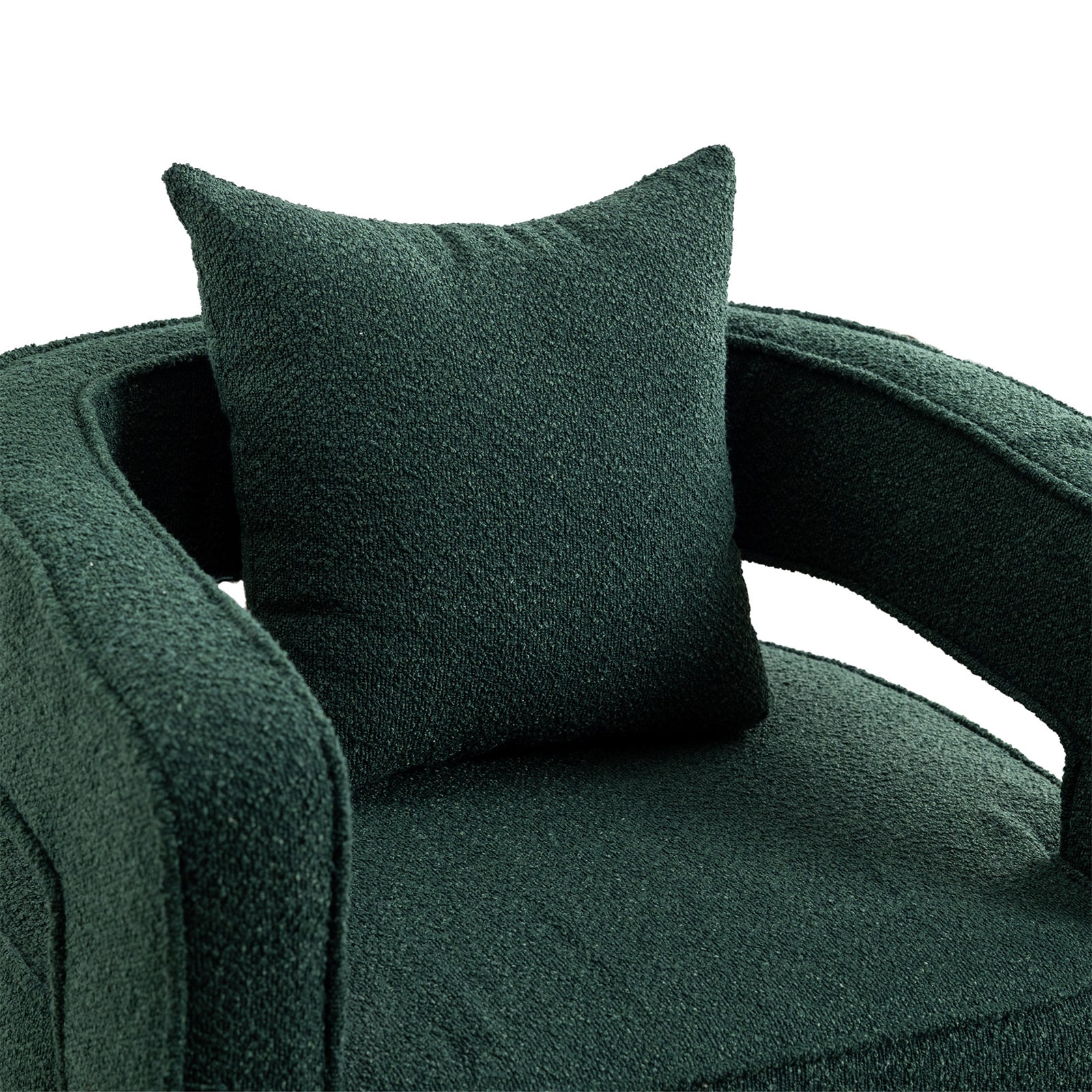 BESTCOSTY Modern Green Swivel Accent Chair In The Chairs Department At   63504615 