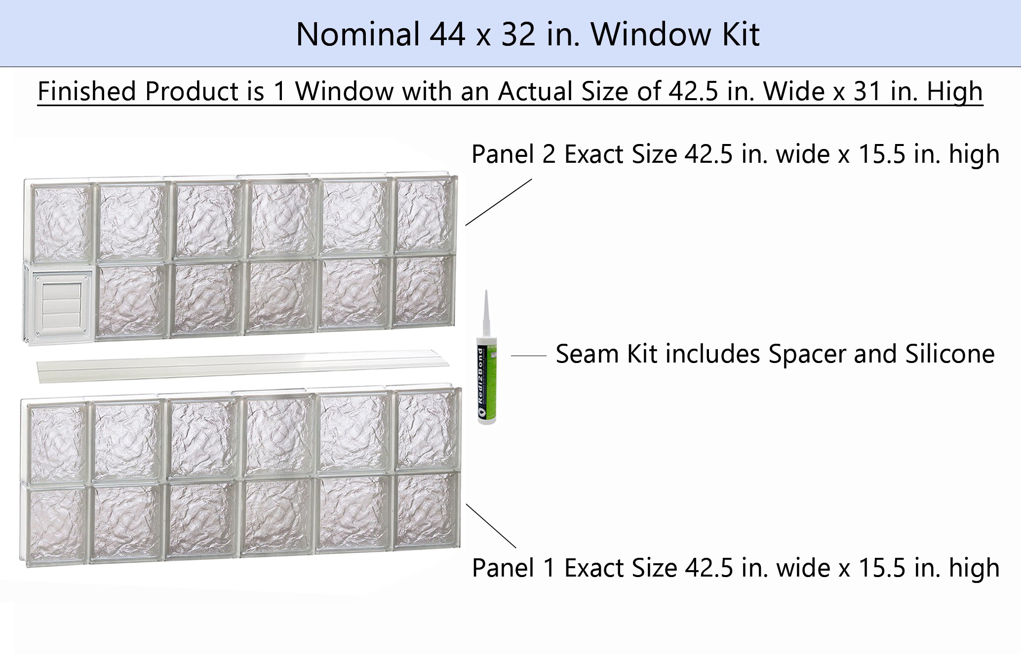 REDI2SET D4432IS Glass-Block-Windows - View #2