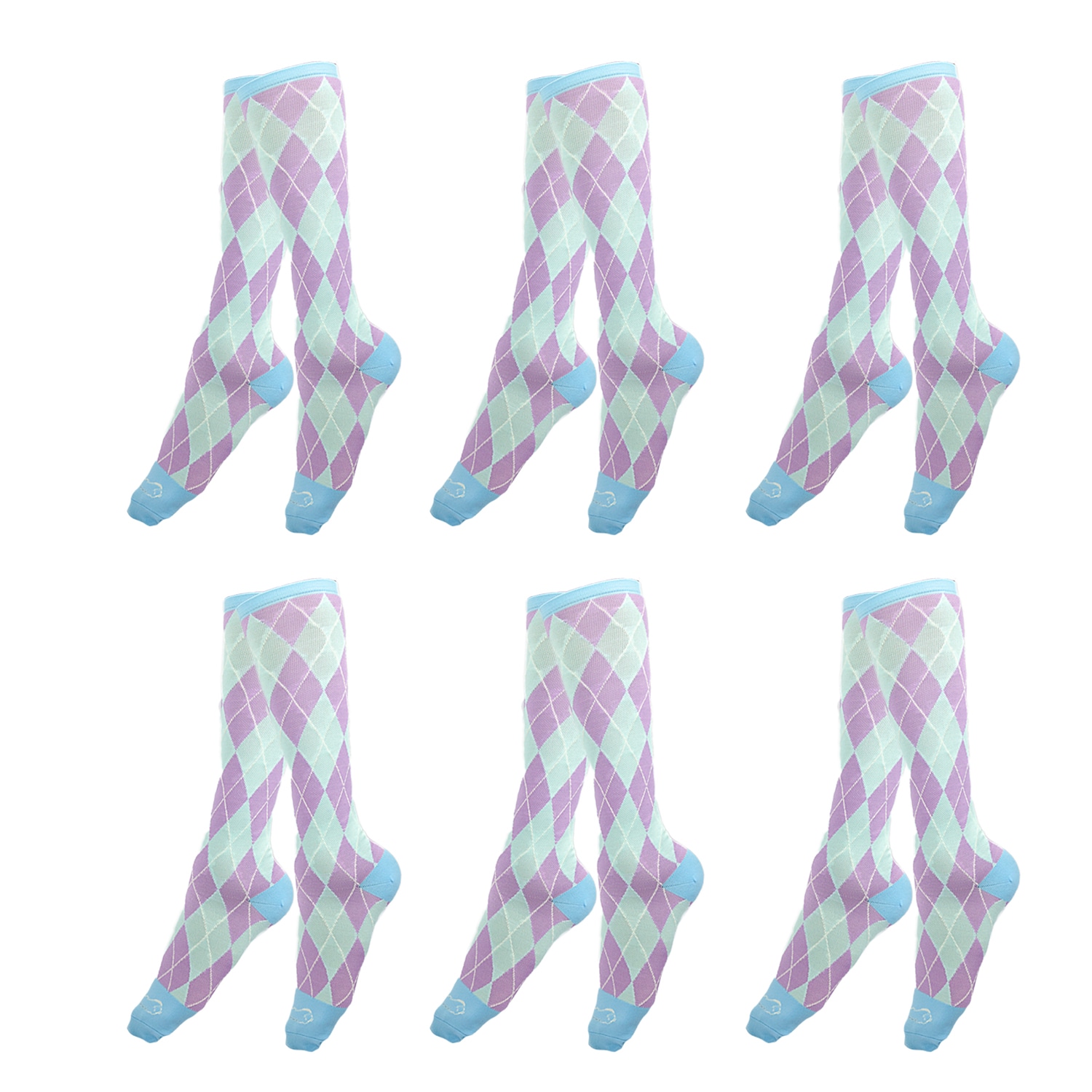 BISON LIFE BLZH-CSARG-2P-6 Youth unisex One size fits most Nylon Over-the-calf Socks 6 -Pack
