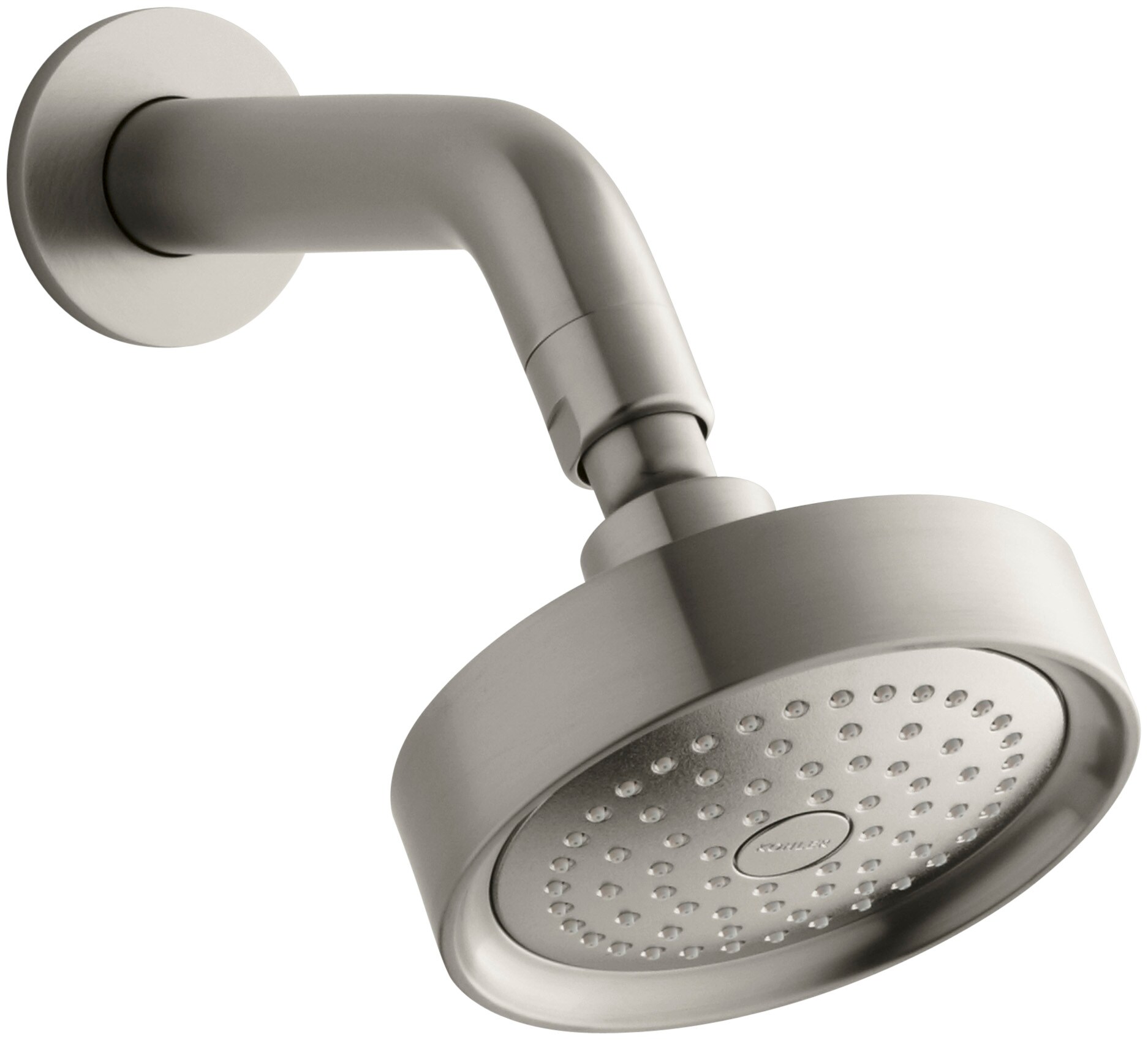 KOHLER Stillness Vibrant Brushed Nickel Fixed Shower Head (2.5GPM (9.5