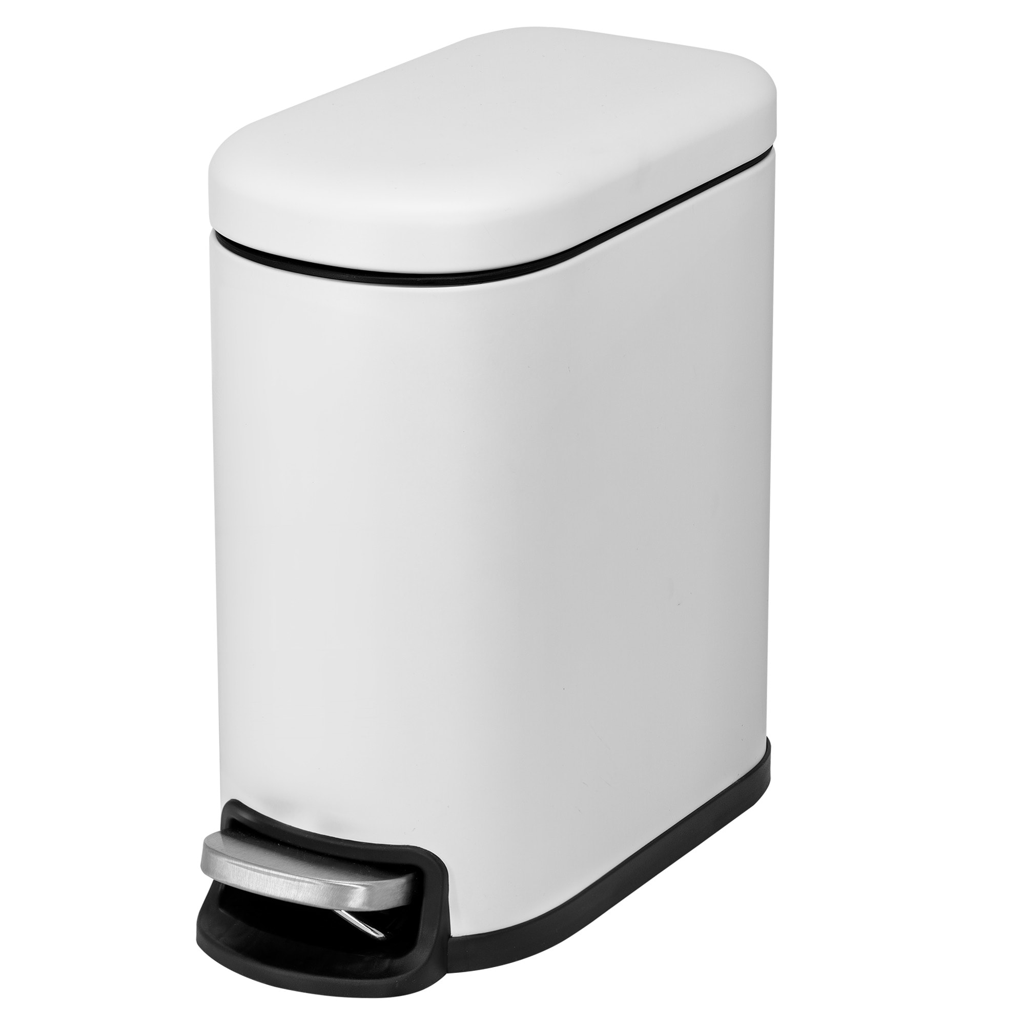 ACENTO WB426SWT Soft touch White Metal Wastebasket