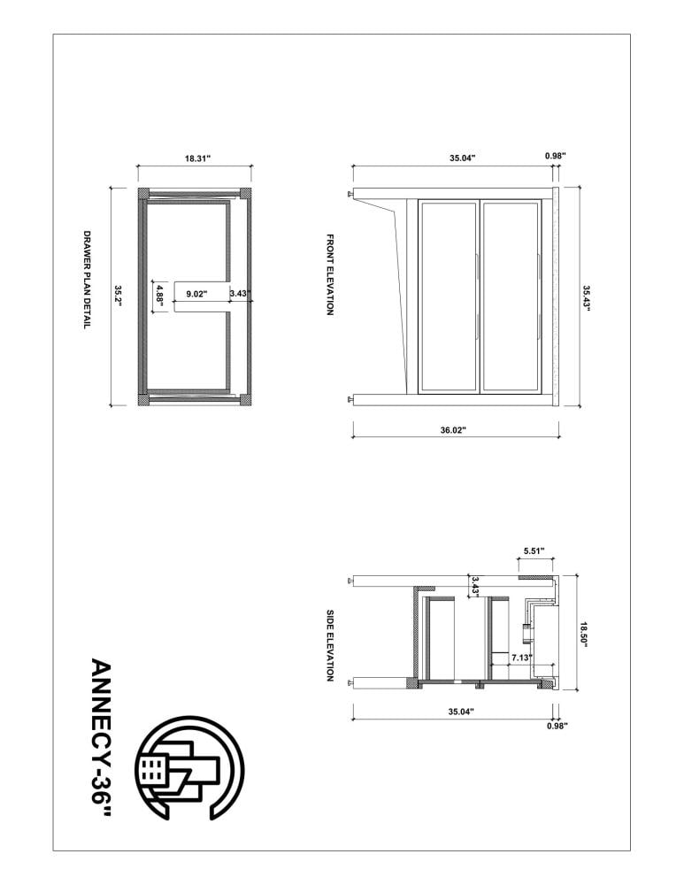 CARTISAN DESIGN VAANNCH36FD Bath-Vanity-Combo - View #15