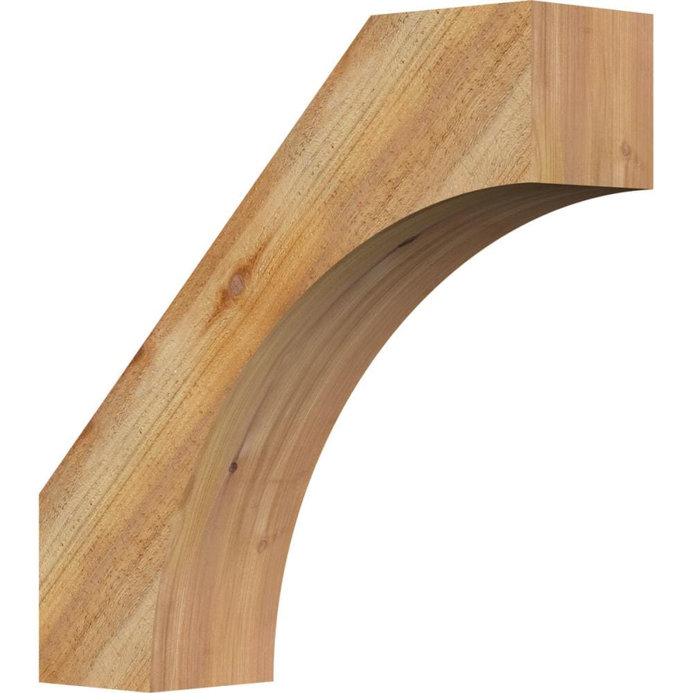 Ekena Millwork BRC06X22X22WTL00RWR 6-in x 22-in x 22-in Western Red Cedar Unfinished Wood Westlake Tough Sawn Knee Brace