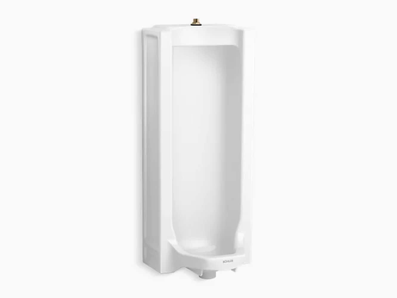 KOHLER K-25039-T-0 0.5 GPF (1.89 LPF) White WaterSense Floor-mounted Urinal ( 18.3125-in x 43-in )