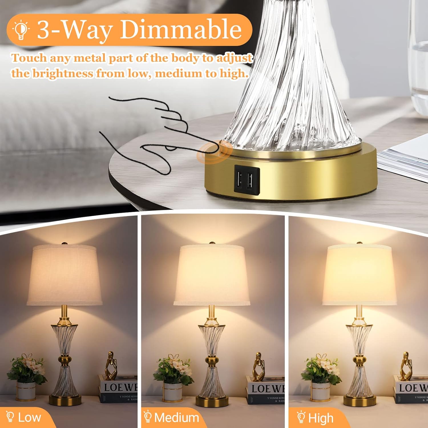 Nordic Hygge HY-FHK23012A-GD-2 Desk-Table-Lamps - View #3