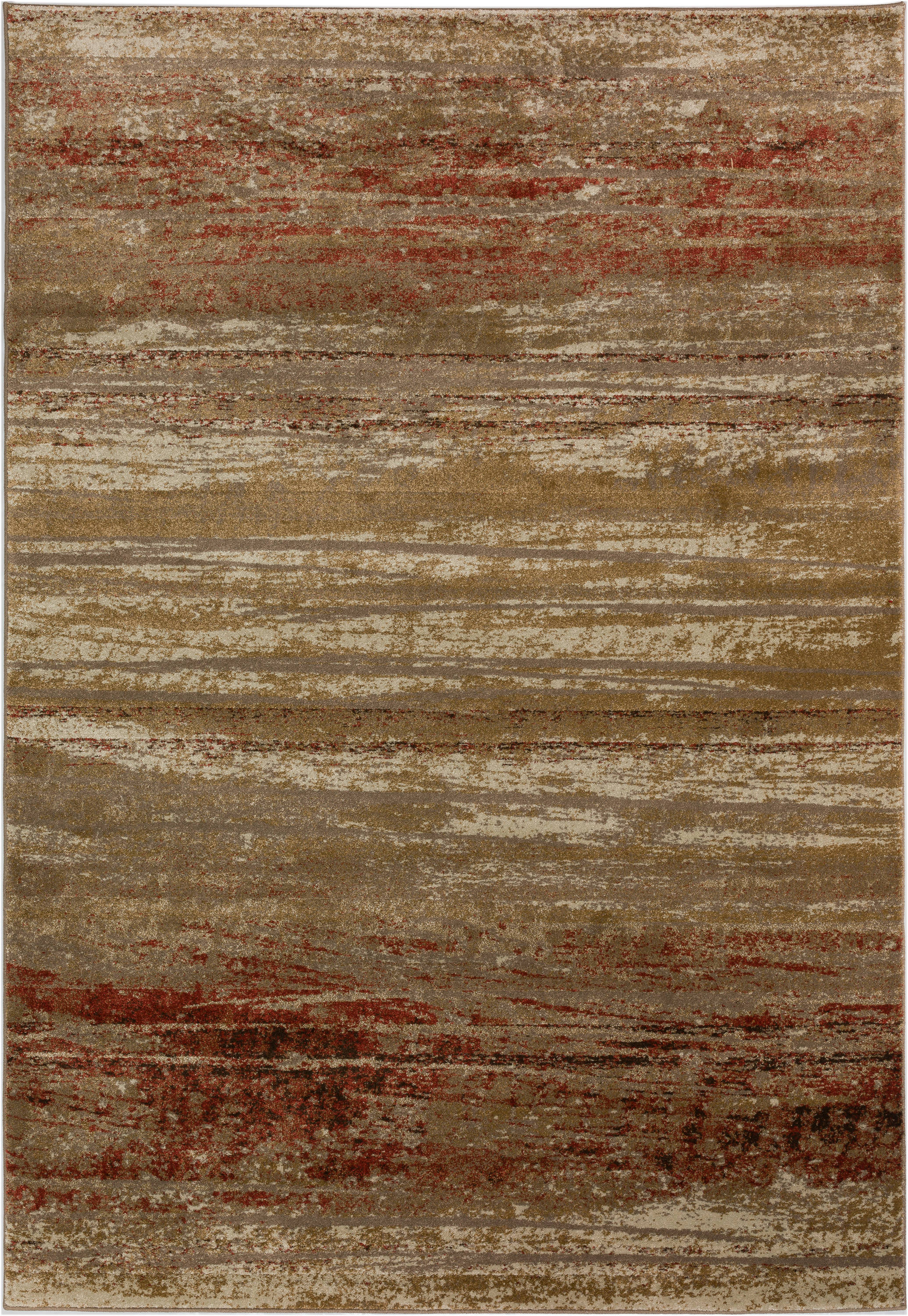 Addison Rugs AAT32BR3X5 Atlas 3 x 5 (ft) Polypropylene Brown Rectangular Indoor Abstract Industrial Area rug