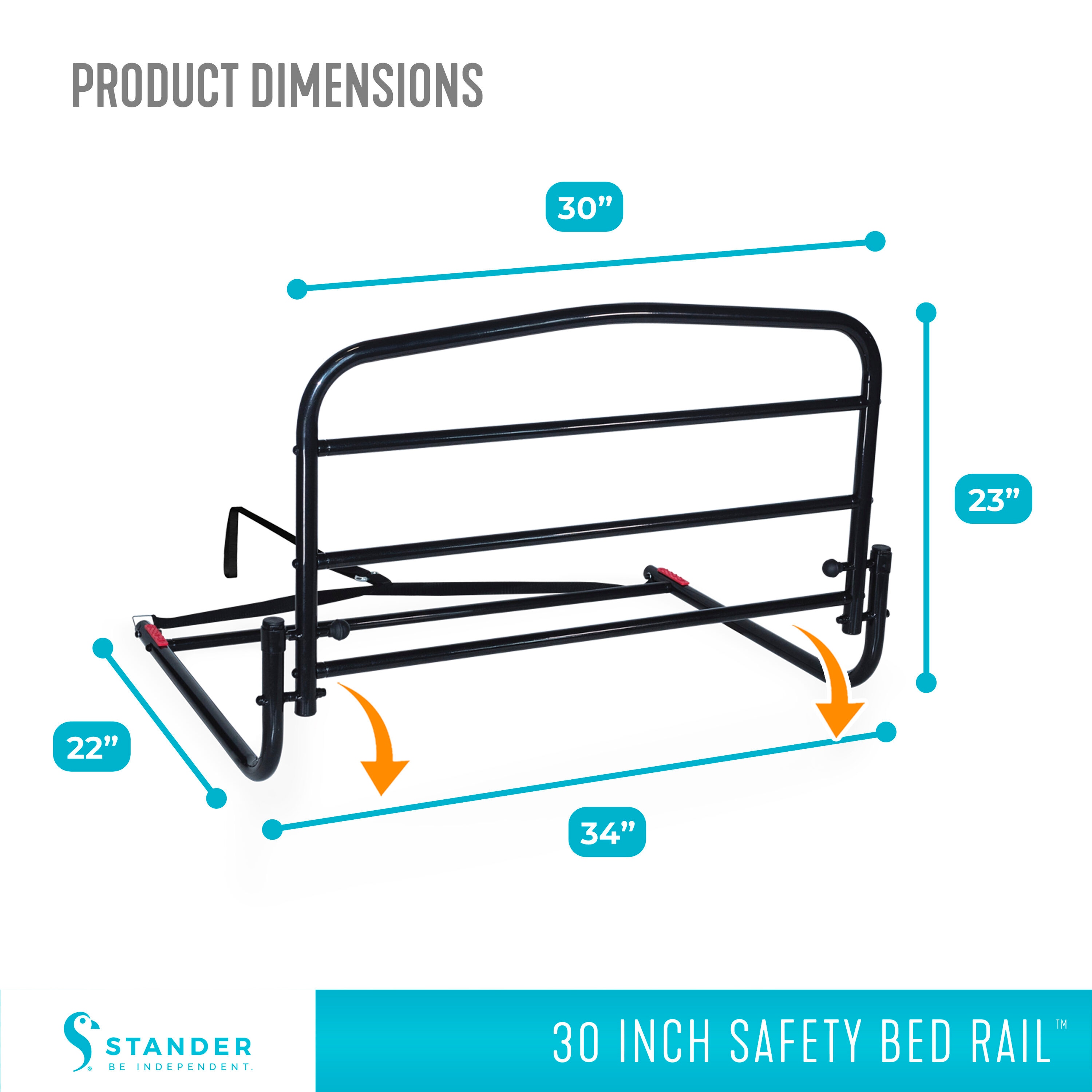 Stander 8050 Bed-Rails - View #7