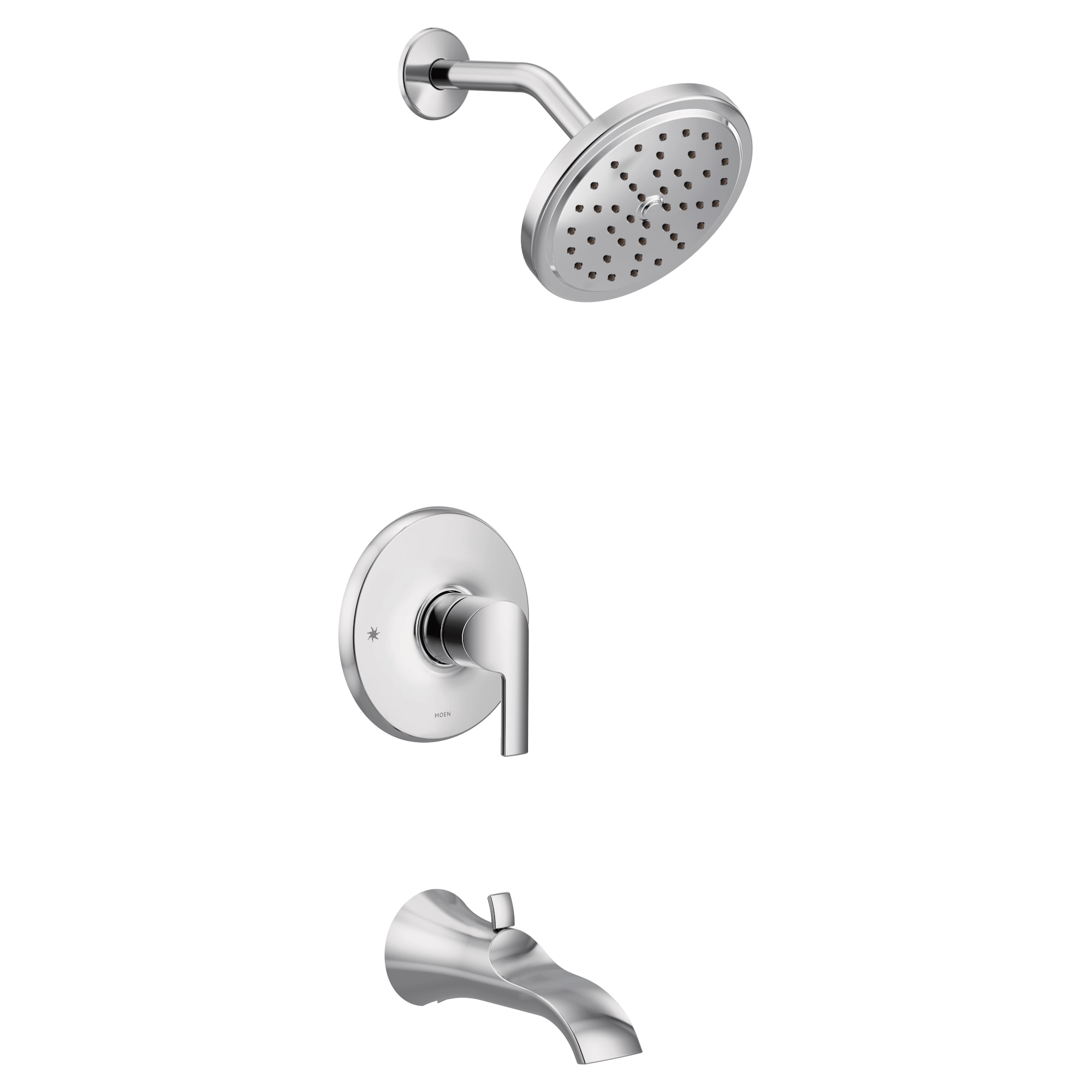 Moen Doux Chrome 1-handle Single Function Round Shower Faucet in the ...