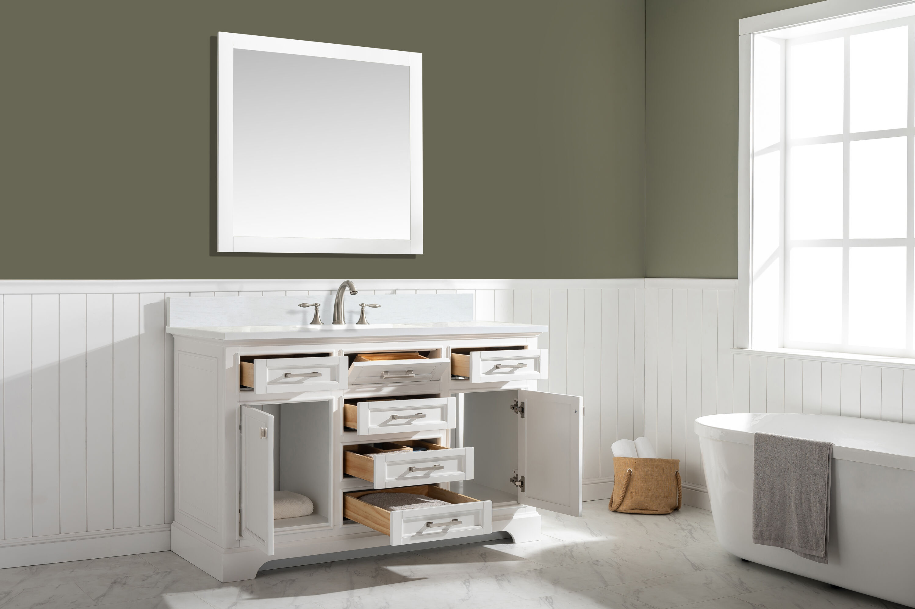 Design Element ML-54-WT Bath-Vanity-Combo - View #12