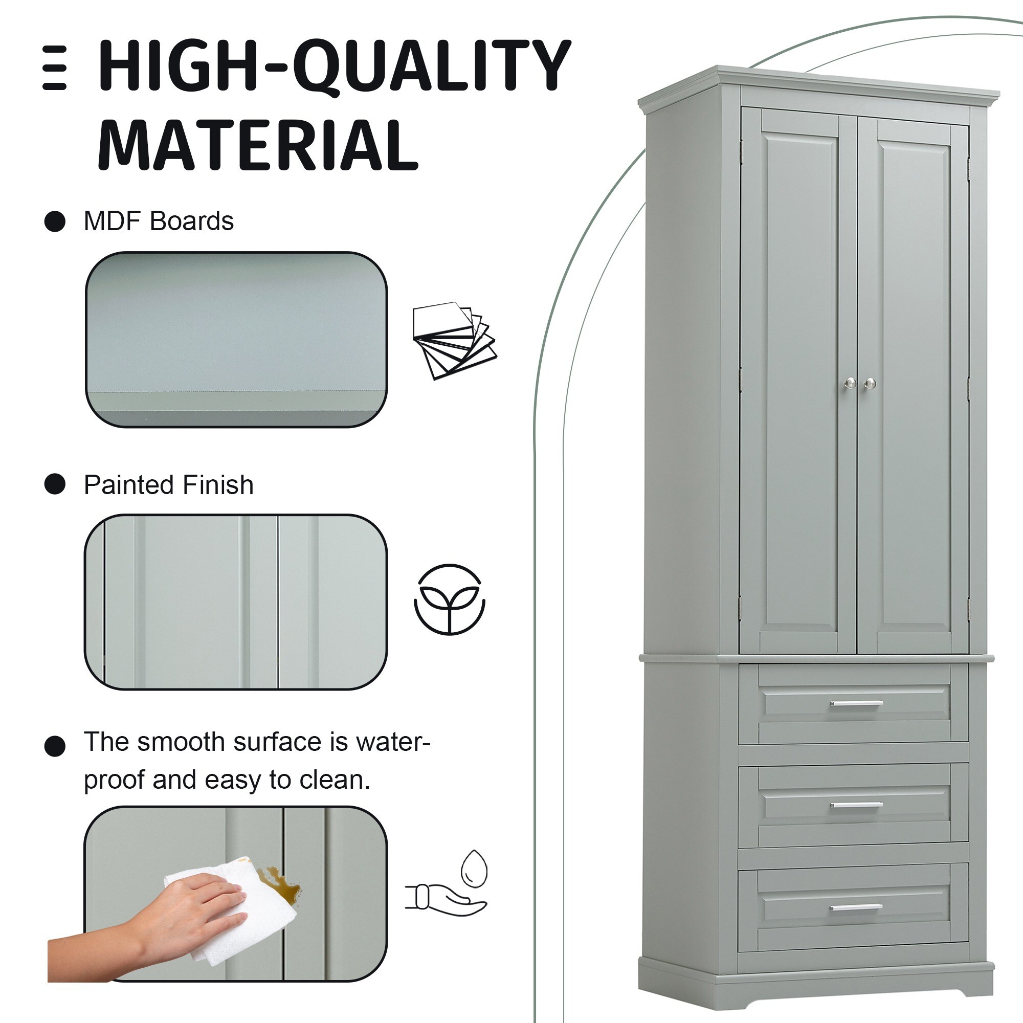 HyperDrop Cart ZW-WF299282AAE Linen-Cabinets - View #5