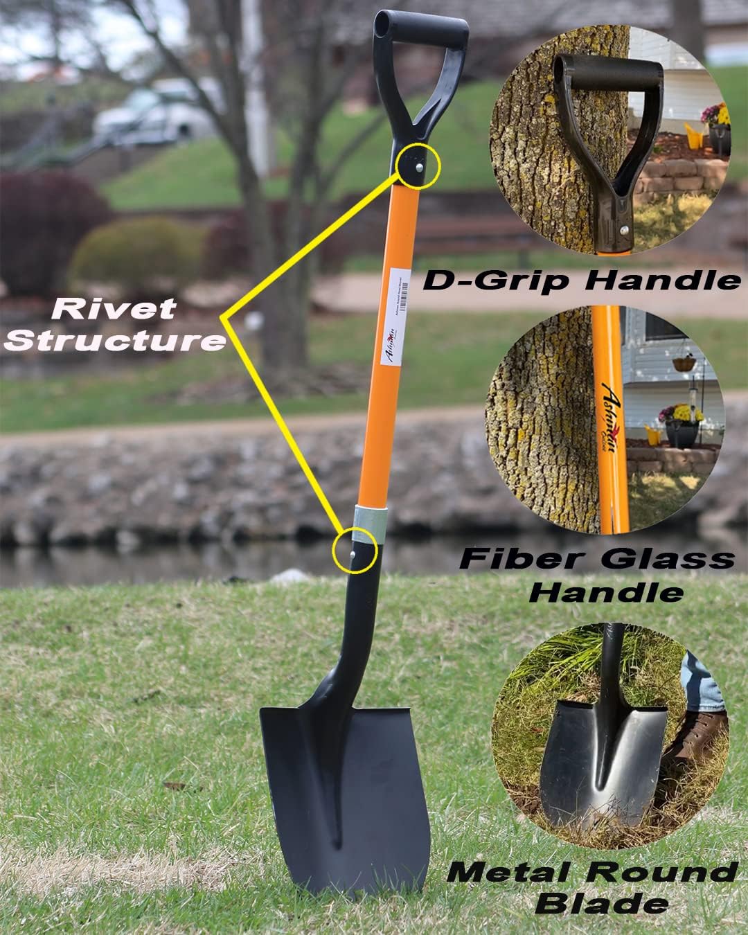 Ashman Online ROUNDSHOVEL1PK Shovel-Spade - View #2