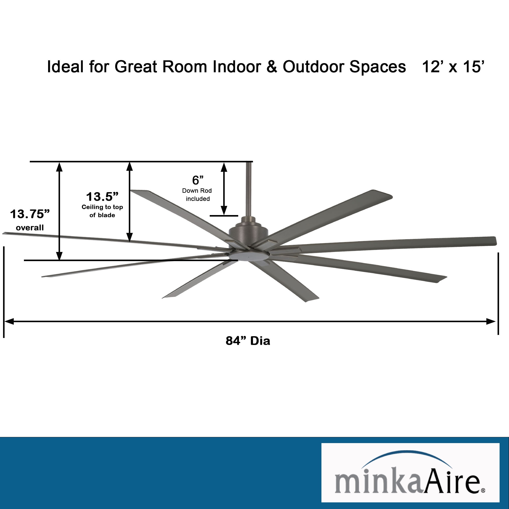 Minka Aire F896-84-SI Ceiling-Fans - View #7