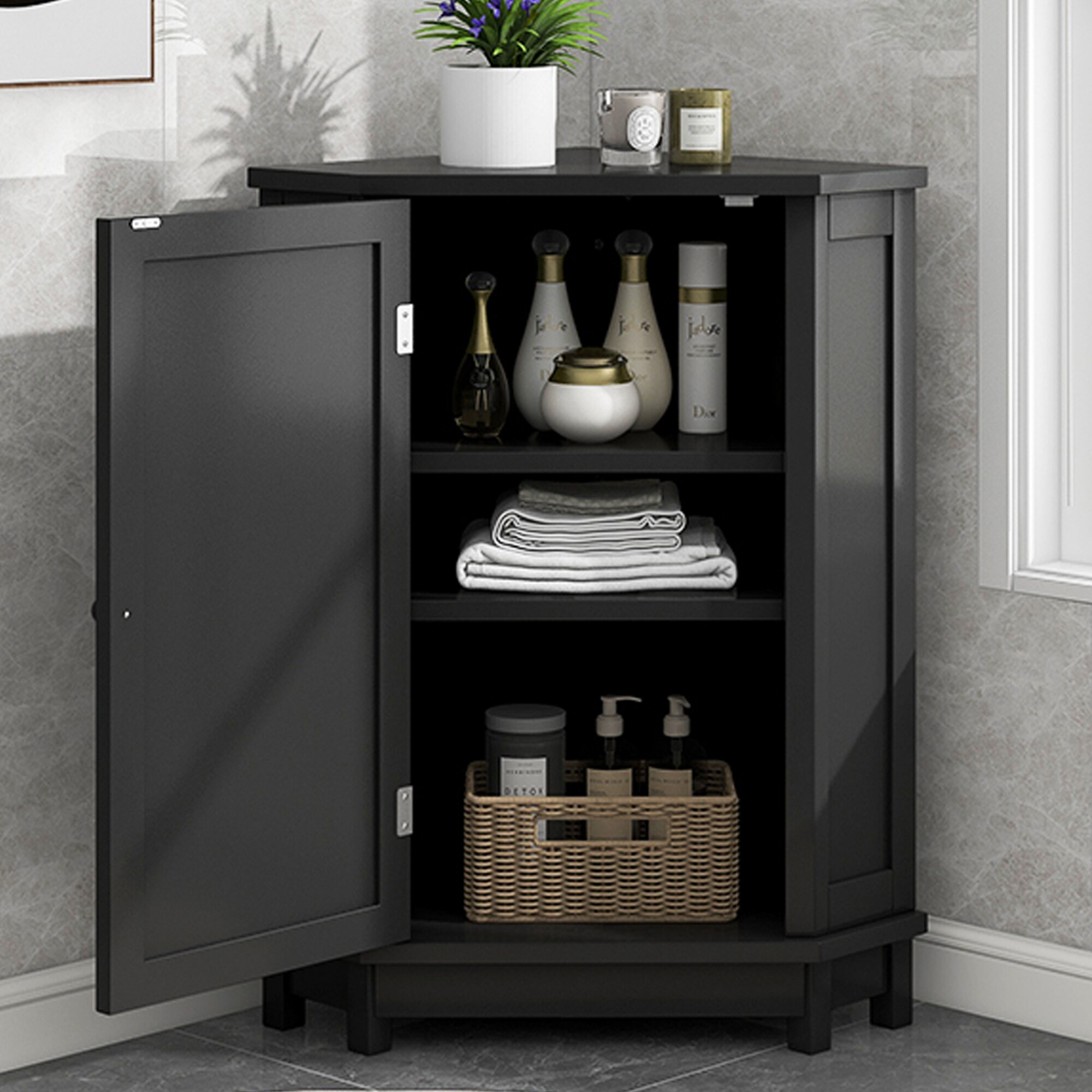 Dimakai DI-BY17615B3P Linen-Cabinets - View #2