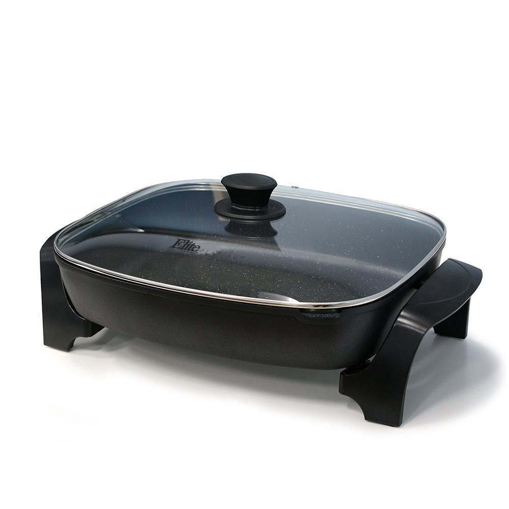 Elite EG-6203 8-in L x 8-in W 1500-Watt Non-Stick Electric Skillet