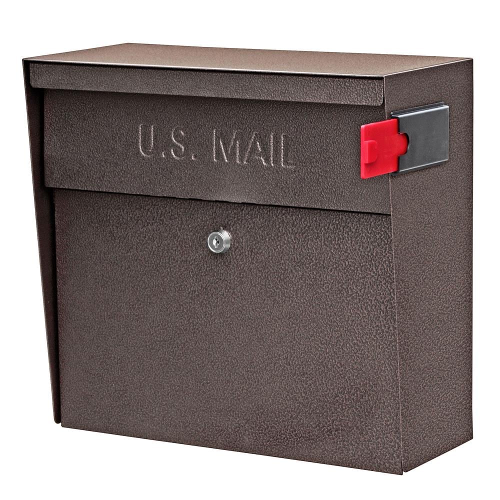 Mail Boss Wall Mount Bronze Metal Large Lockable Mailbox 7164 Sansujyuku sansujyuku.com