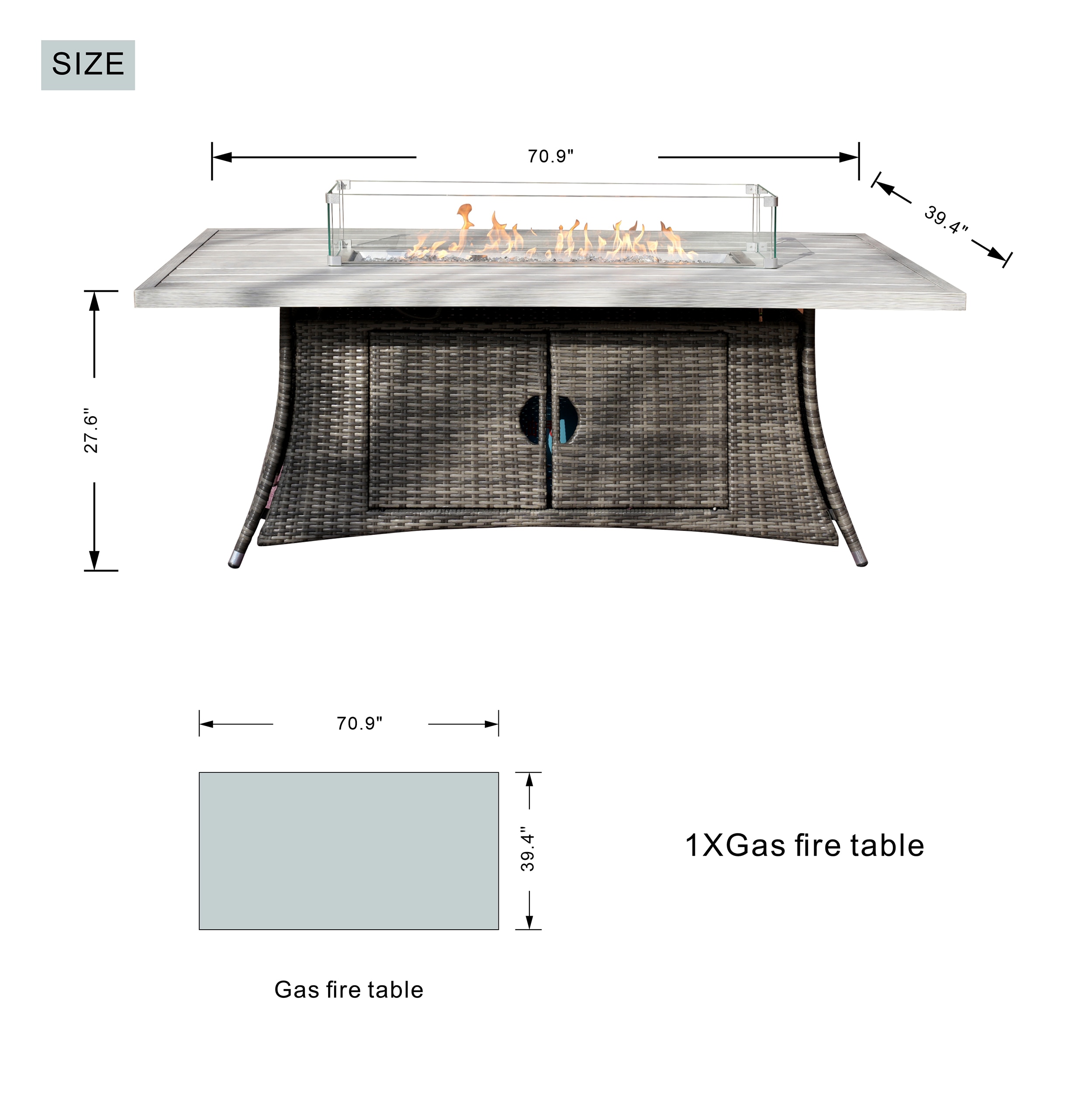 Moda Furnishings 1106RA-T-G Patio-Tables - View #11