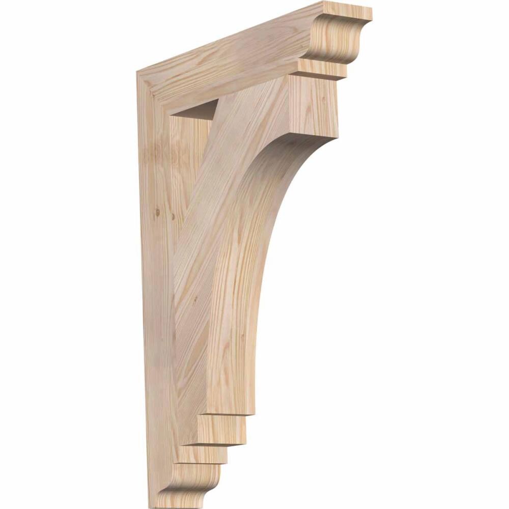 Ekena Millwork BKT04X20X28IMP01SDF Imperial traditional smooth 3-1/2-in x 20-in x 28-in Douglas fir Brown Wood Standard bracket