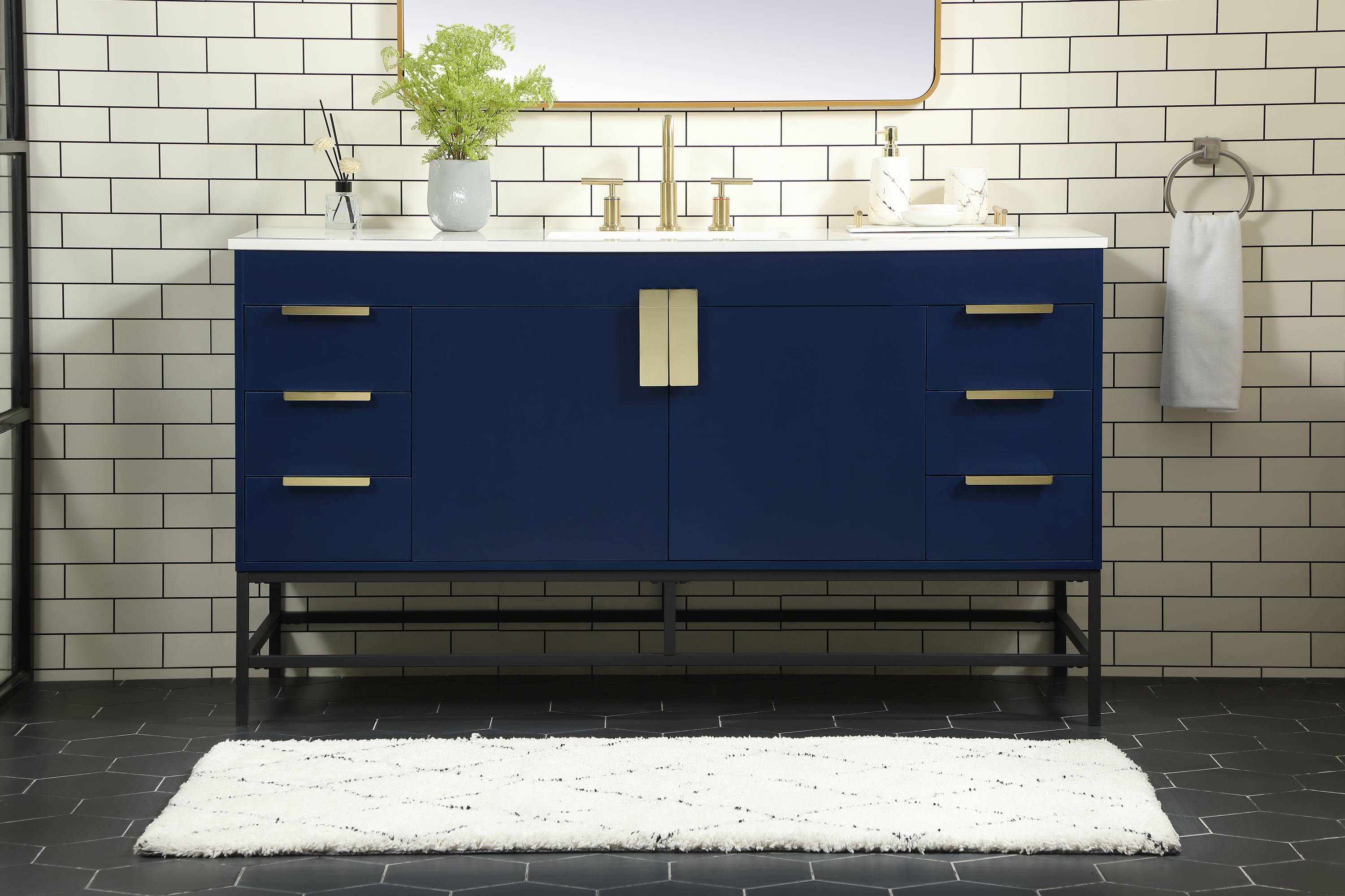 Elegant Decor HF146580MBL Bath-Vanity-Combo - View #2