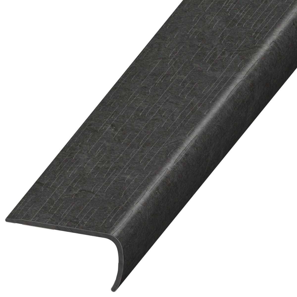 Versatrim VE-106923 Marmoleum Forbo-Marmoleum-Volcanic Ash 1-in T x 2-in W x 94-in L PVC Square cap
