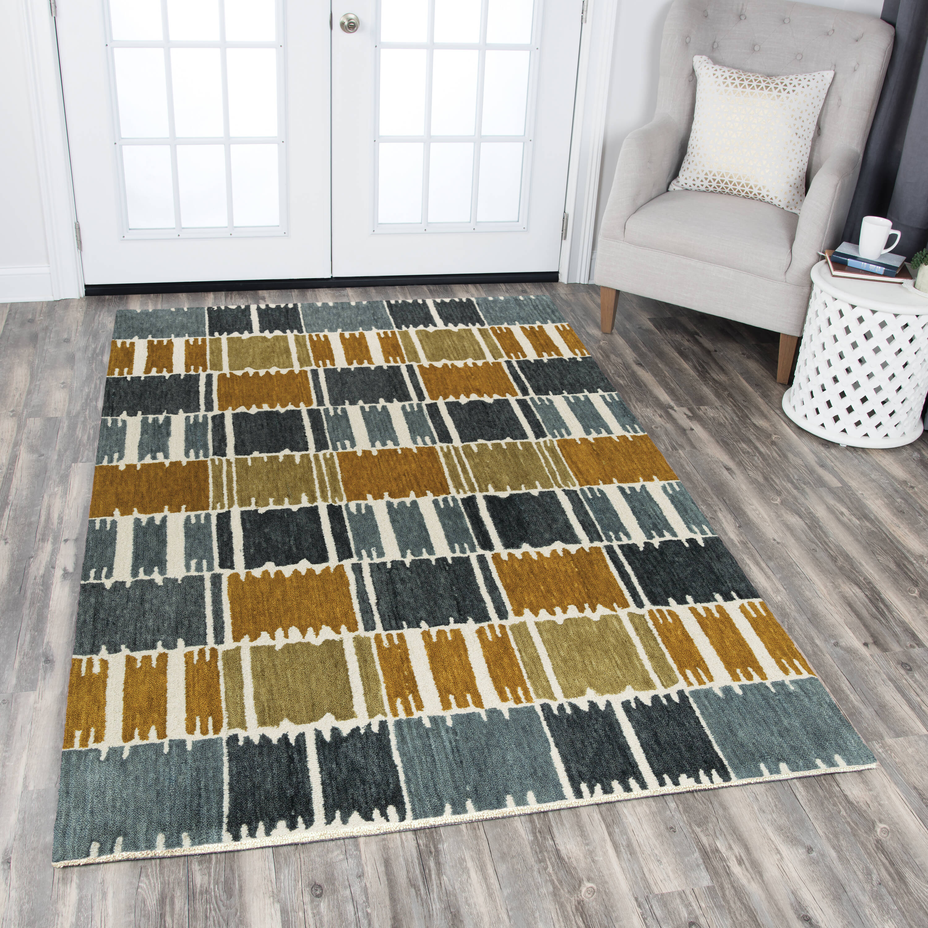 Linon Home Decor Maris 3' X 5' Indoor/Outdoor Washable Rug 