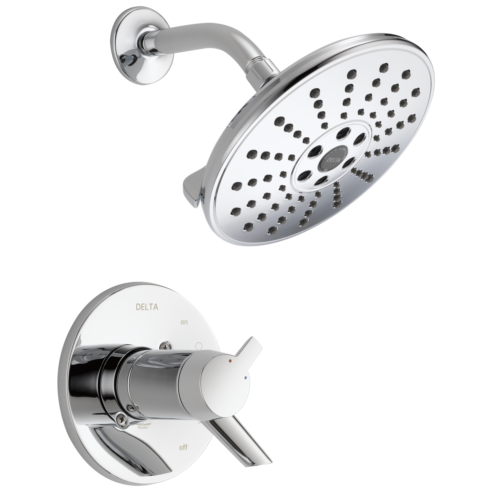 Delta Compel Chrome 2-Handle Shower Faucet (Valve Not Included) at ...