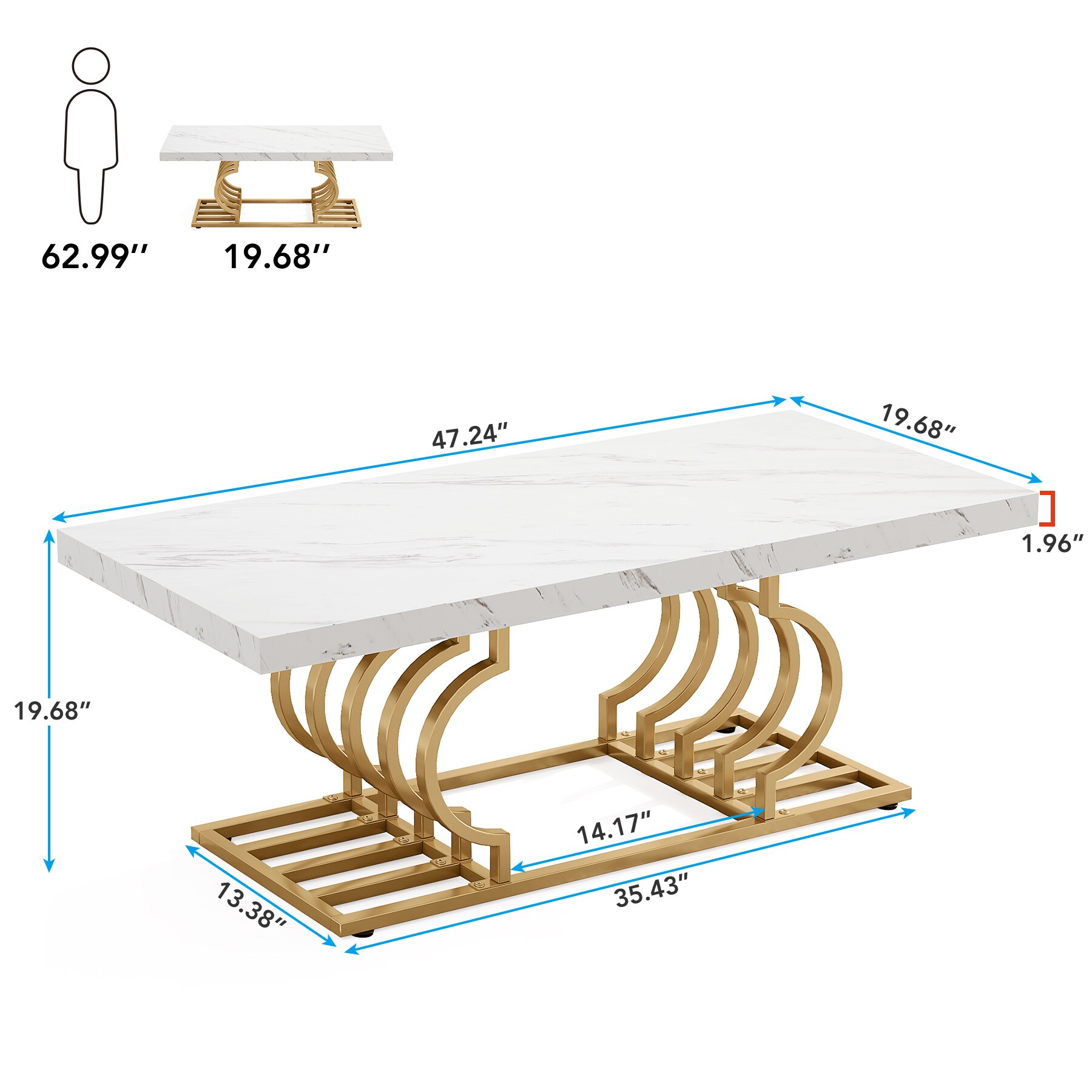 Tribesigns LWOYJL-1841YY Coffee-Tables - View #4