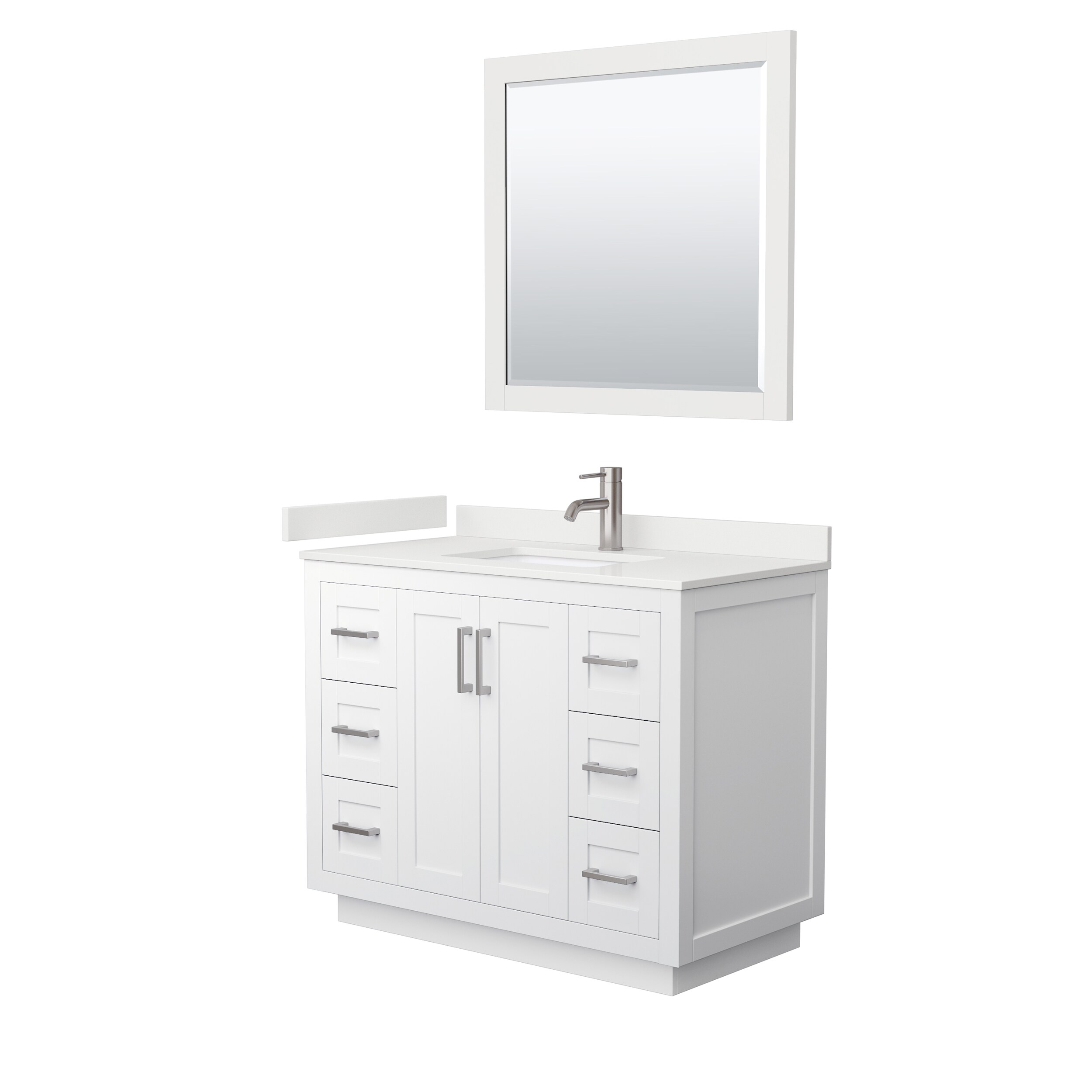 Wyndham Collection WCF292942SWHWQUNSM34 Bath-Vanity-Combo - View #2