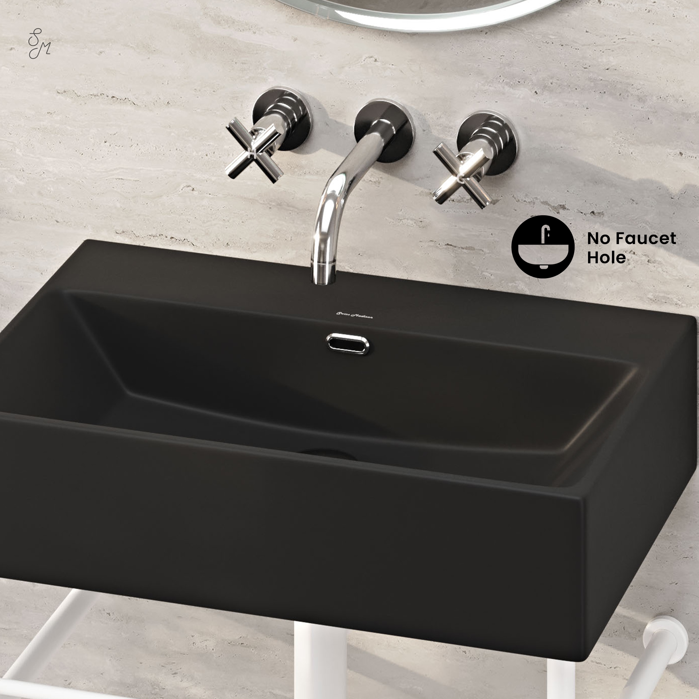 Swiss Madison SM-25-CSREI01MW-0MB Console-Sinks - View #4