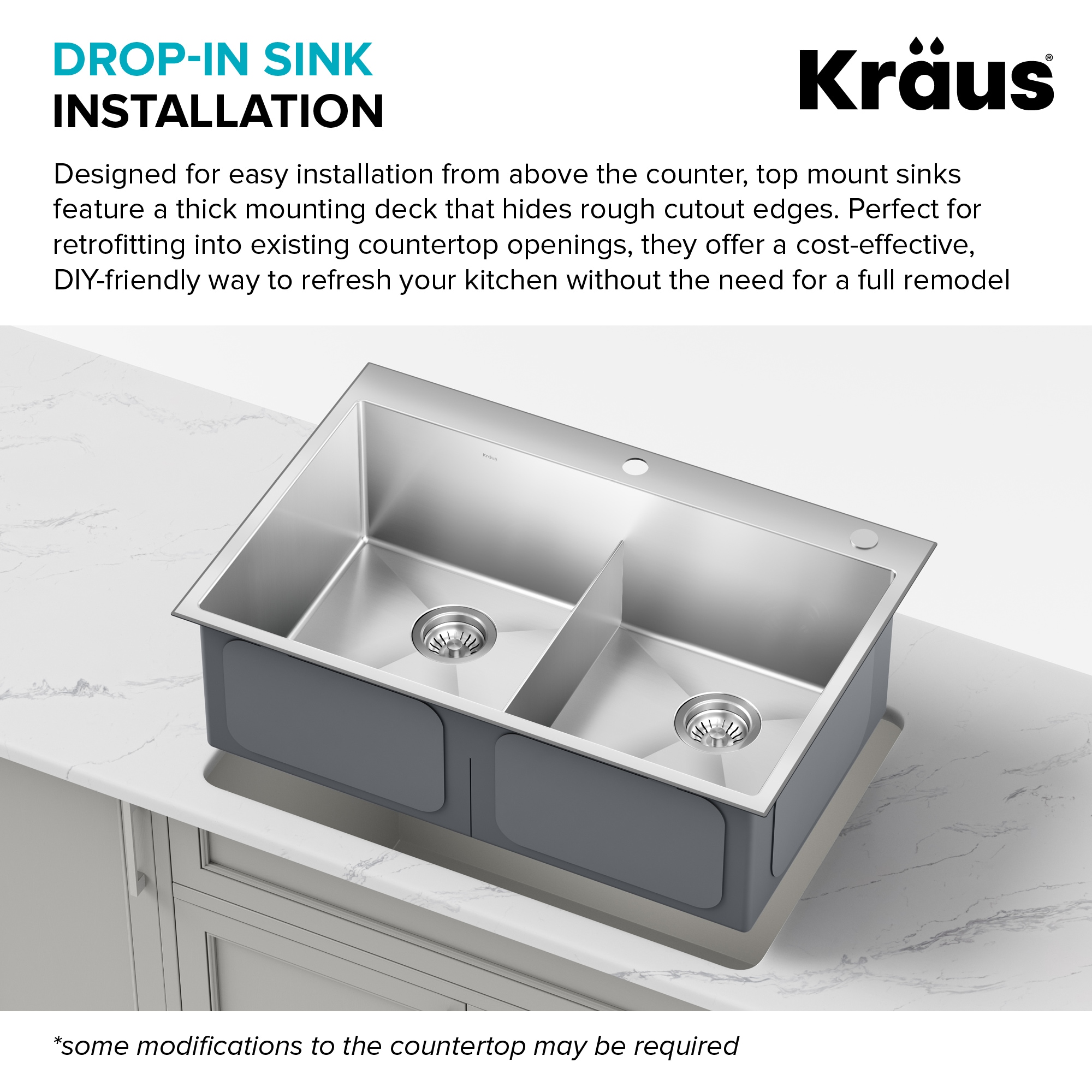 Kraus KHT302-33 Kitchen-Sinks - View #8