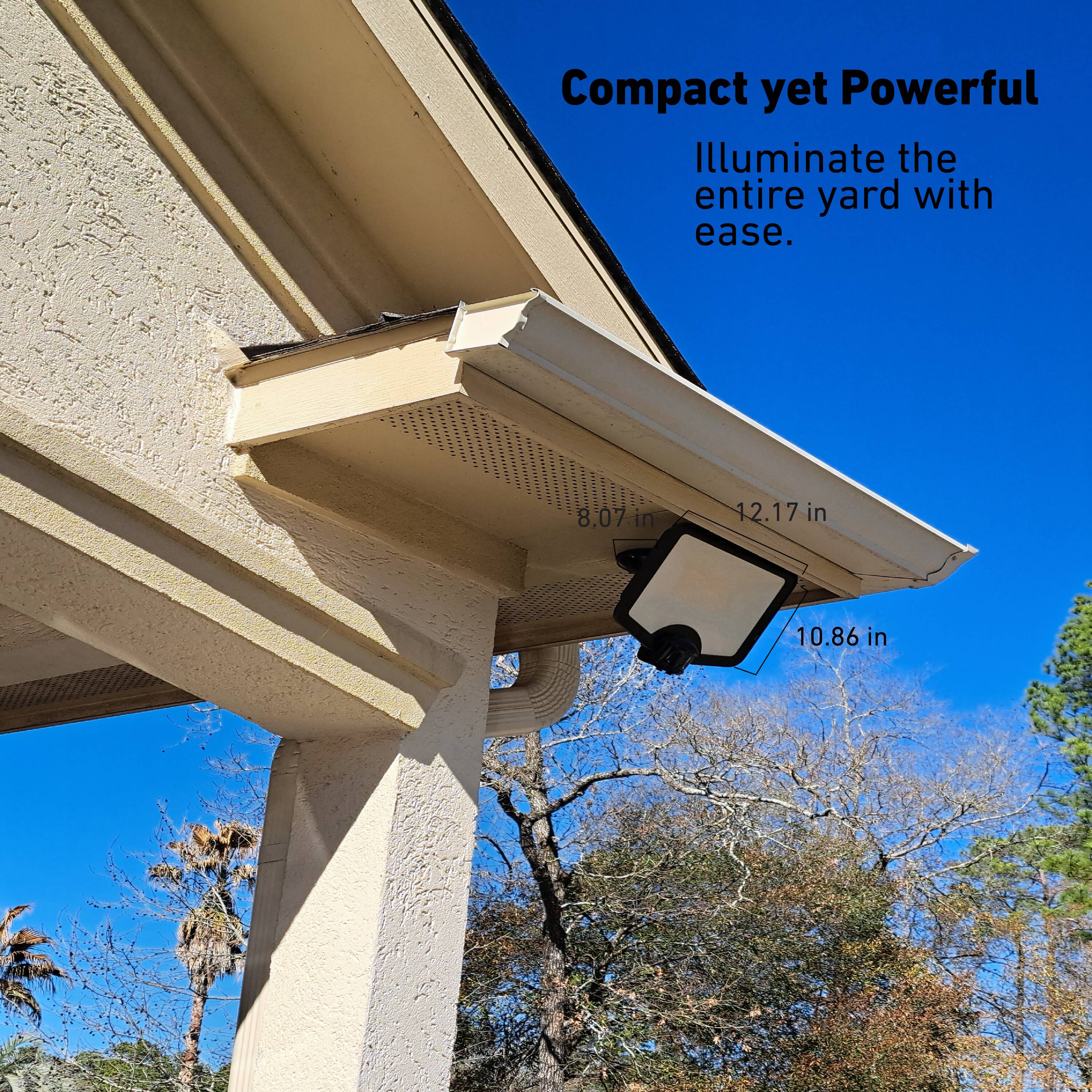 Bronze LED Motion Activated Security Flood Light with Adjustable Heads