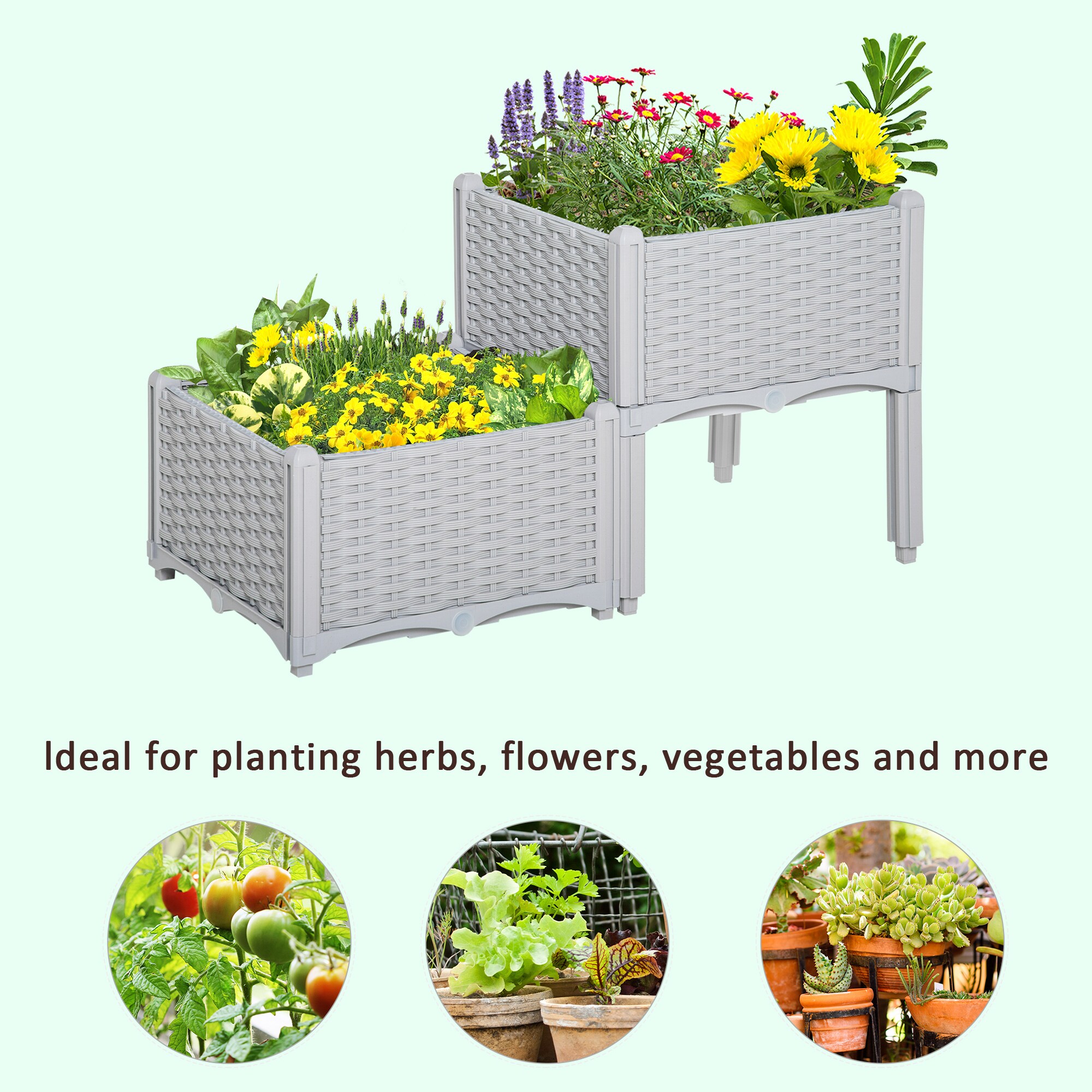Zeus & Ruta BL04RGB-18 Raised-Garden-Beds - View #4