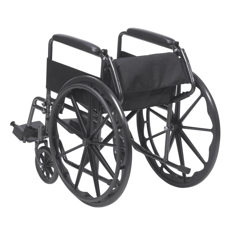 Drive Medical Silver Sport 1 Wheelchair with Full Arms and Swing 