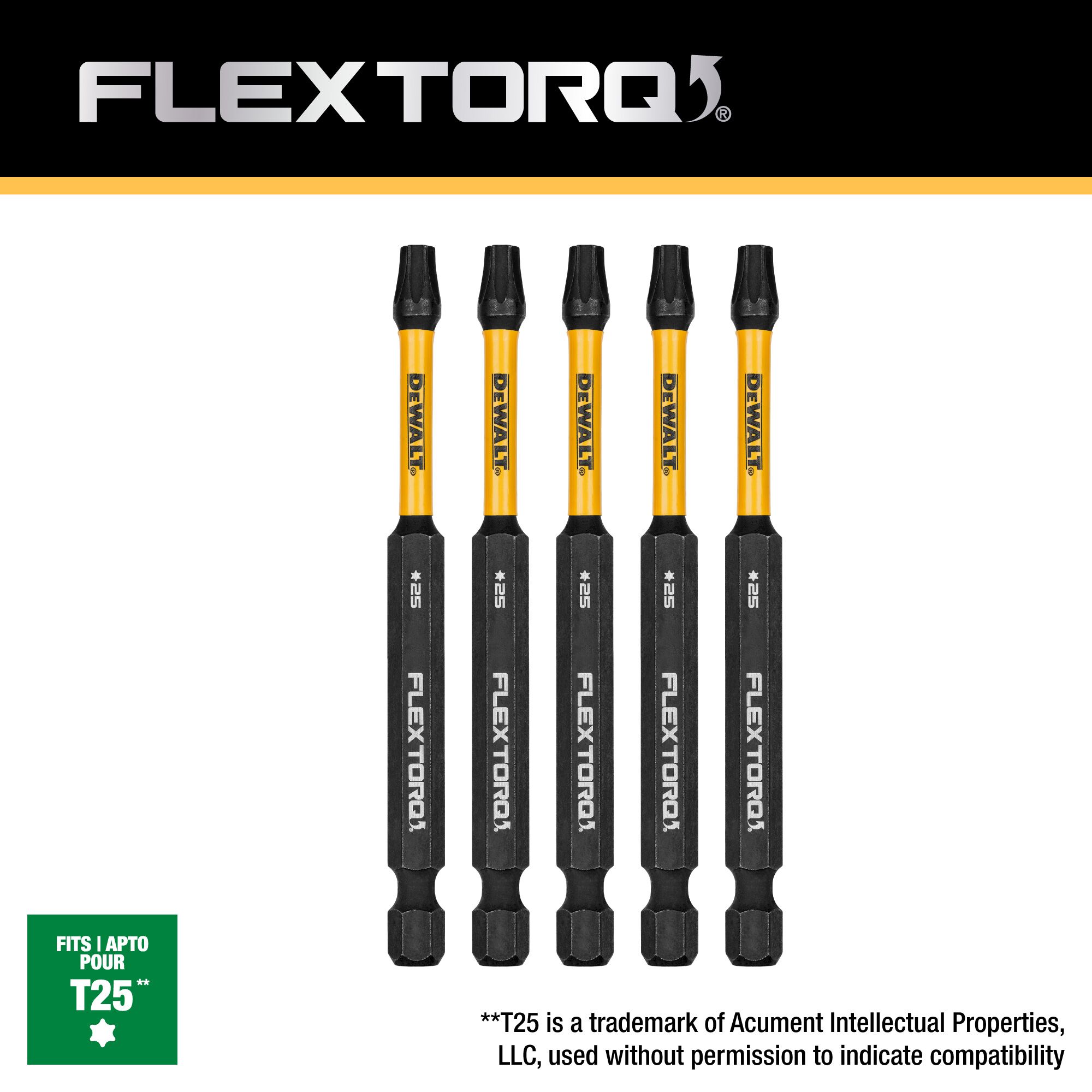 DEWALT Flextorq 1/4-in x 3-1/2-in Torx Impact Driver Bit in the