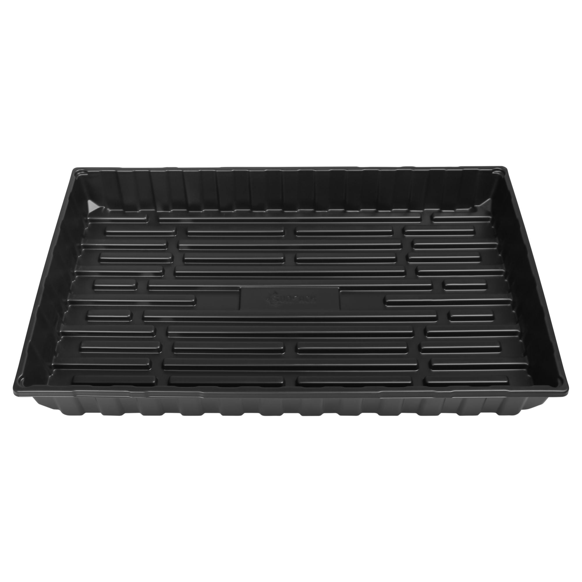 SunPack 14in x 22in Extra Strength Plastic Seed Starting Tray- Black- 2.5in
