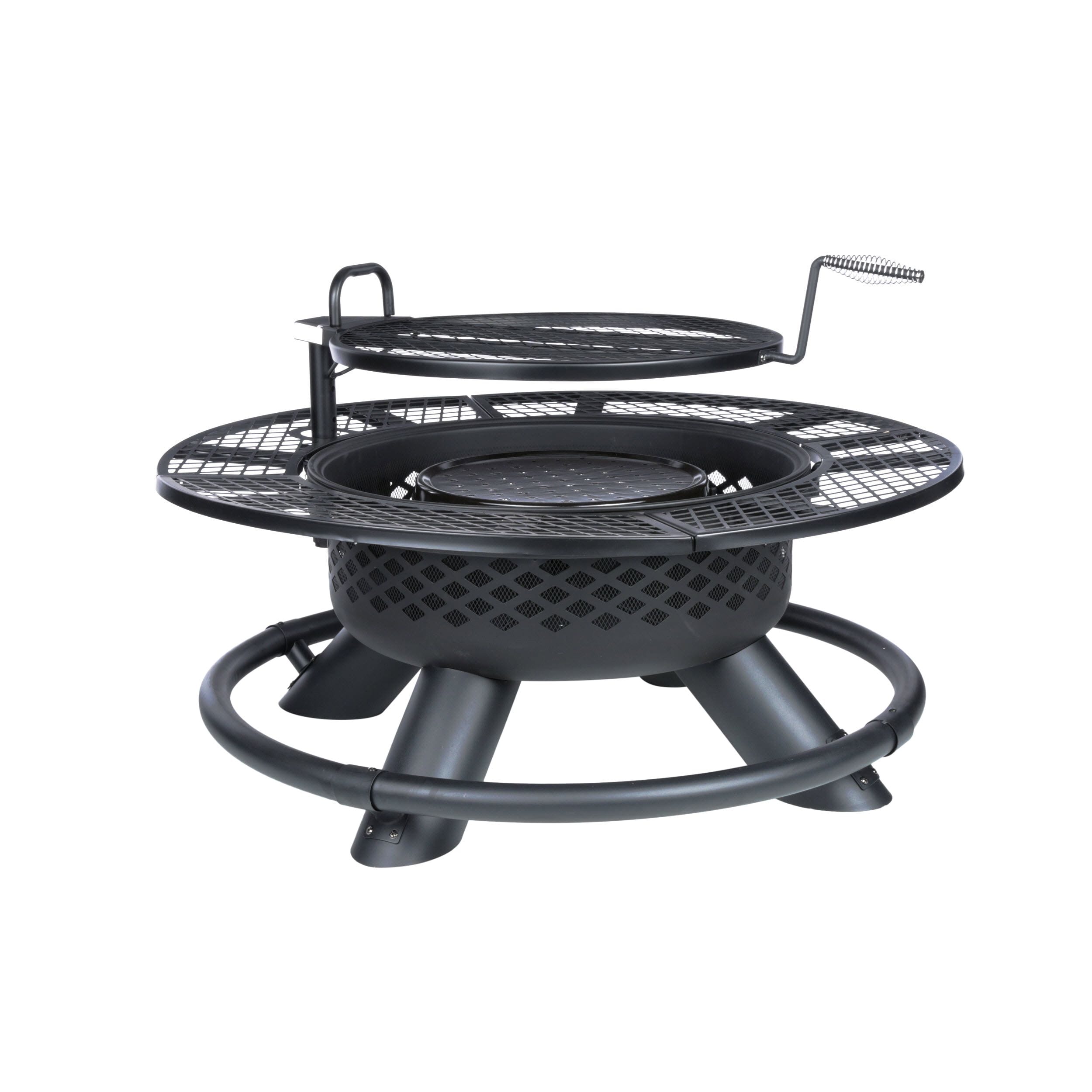Grill Grate Round Stainless Steel for Pan Grill-Fire Shells 3 Leg BBQ Grill 