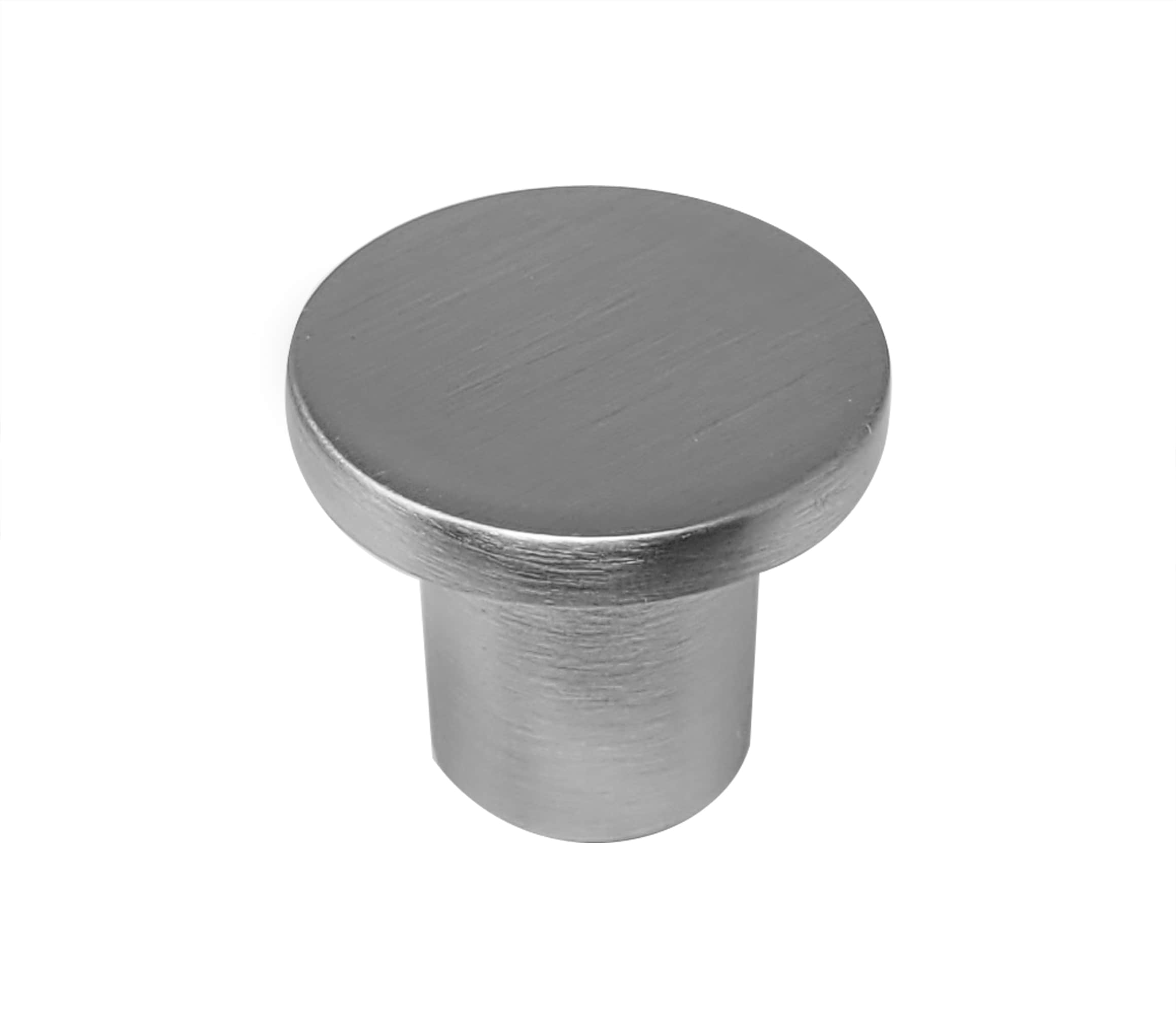 Laurey Wynwood 1-in Satin Nickel Round Transitional Cabinet Knob In The 